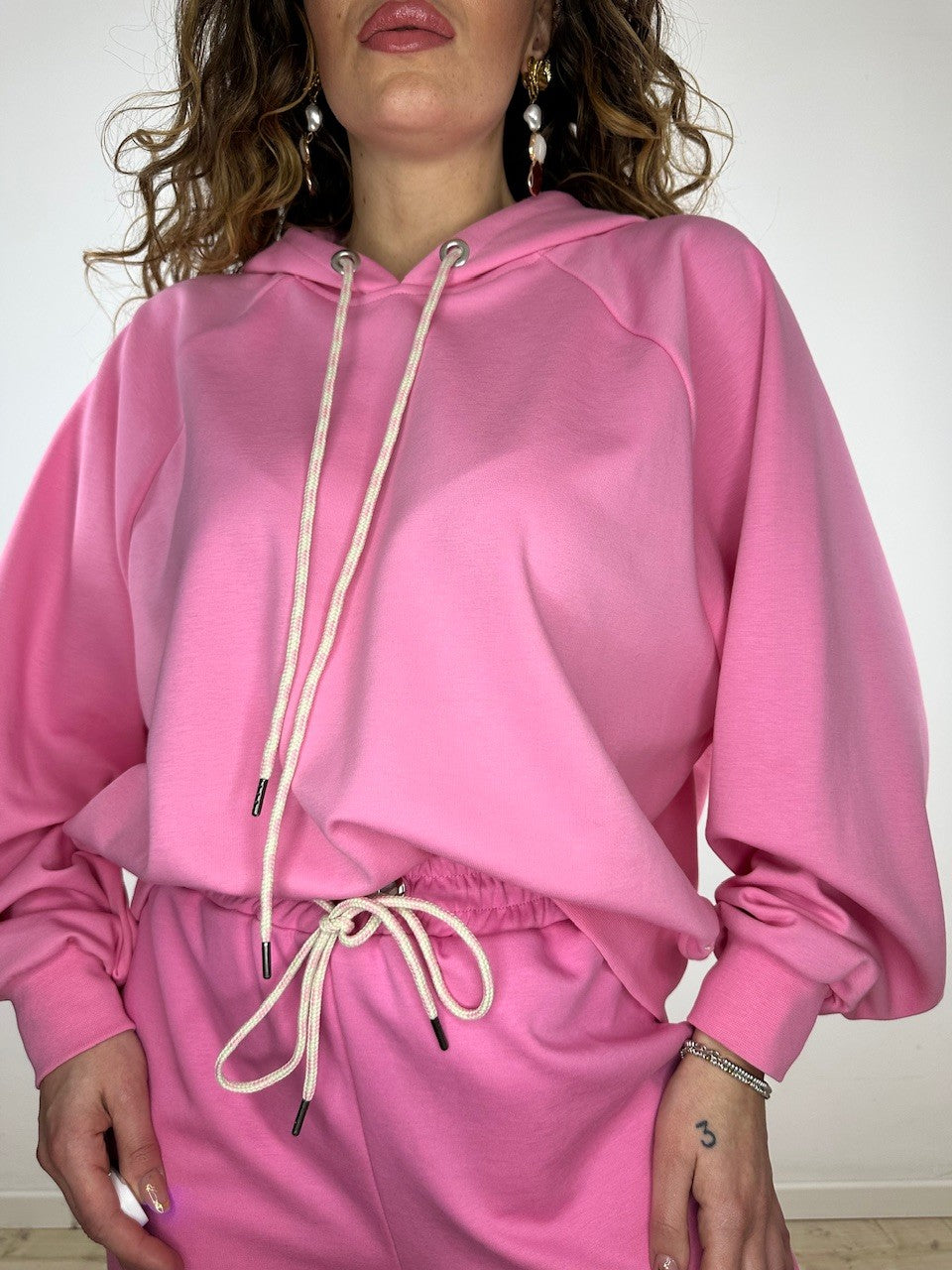 FELPA LUMINA CAPPUCCIO FUCSIA