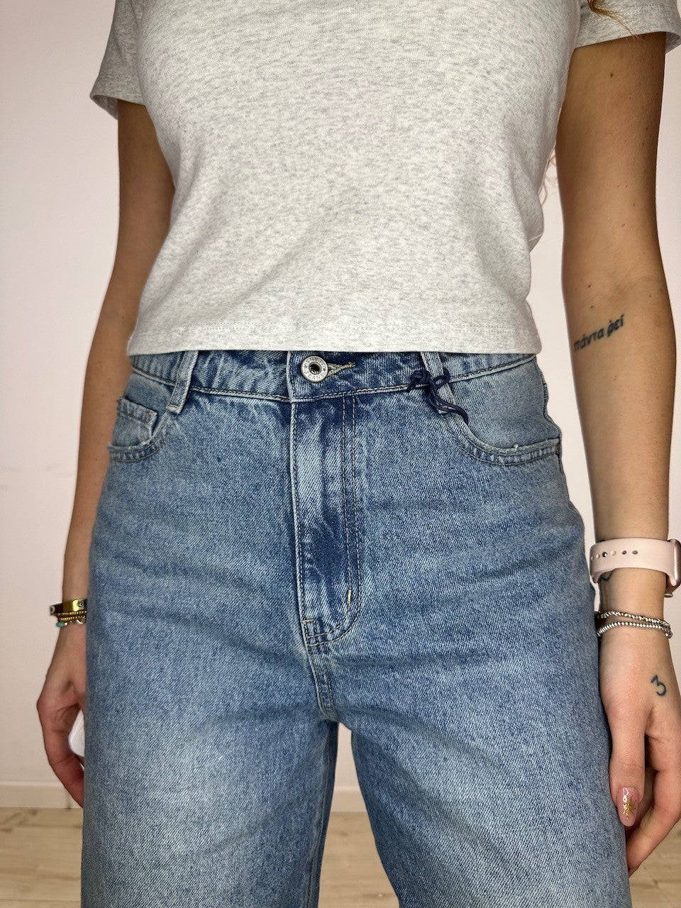 BERMUDA DENIM PIEGONE