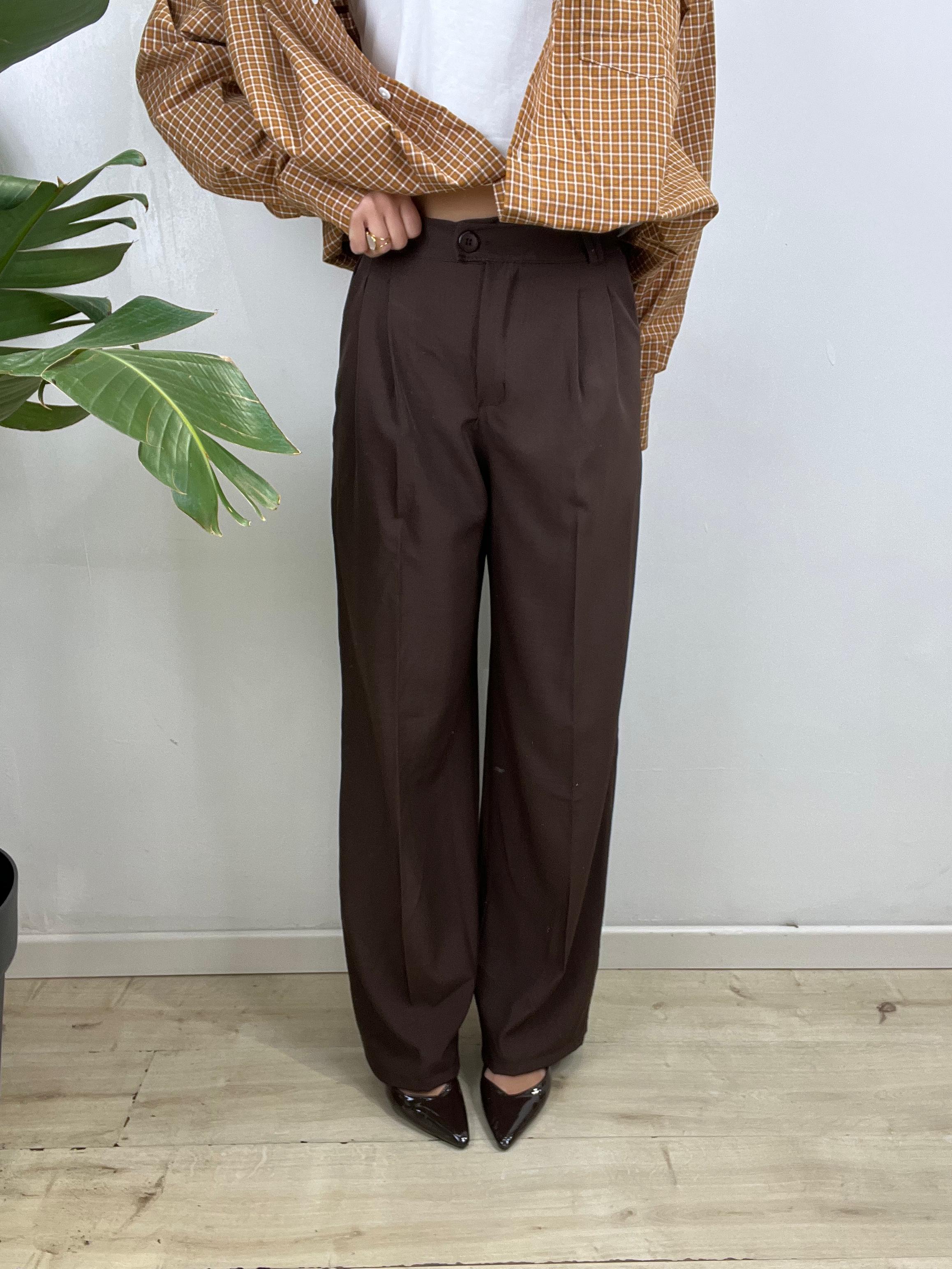 PANTALONE SERENA MARRONE