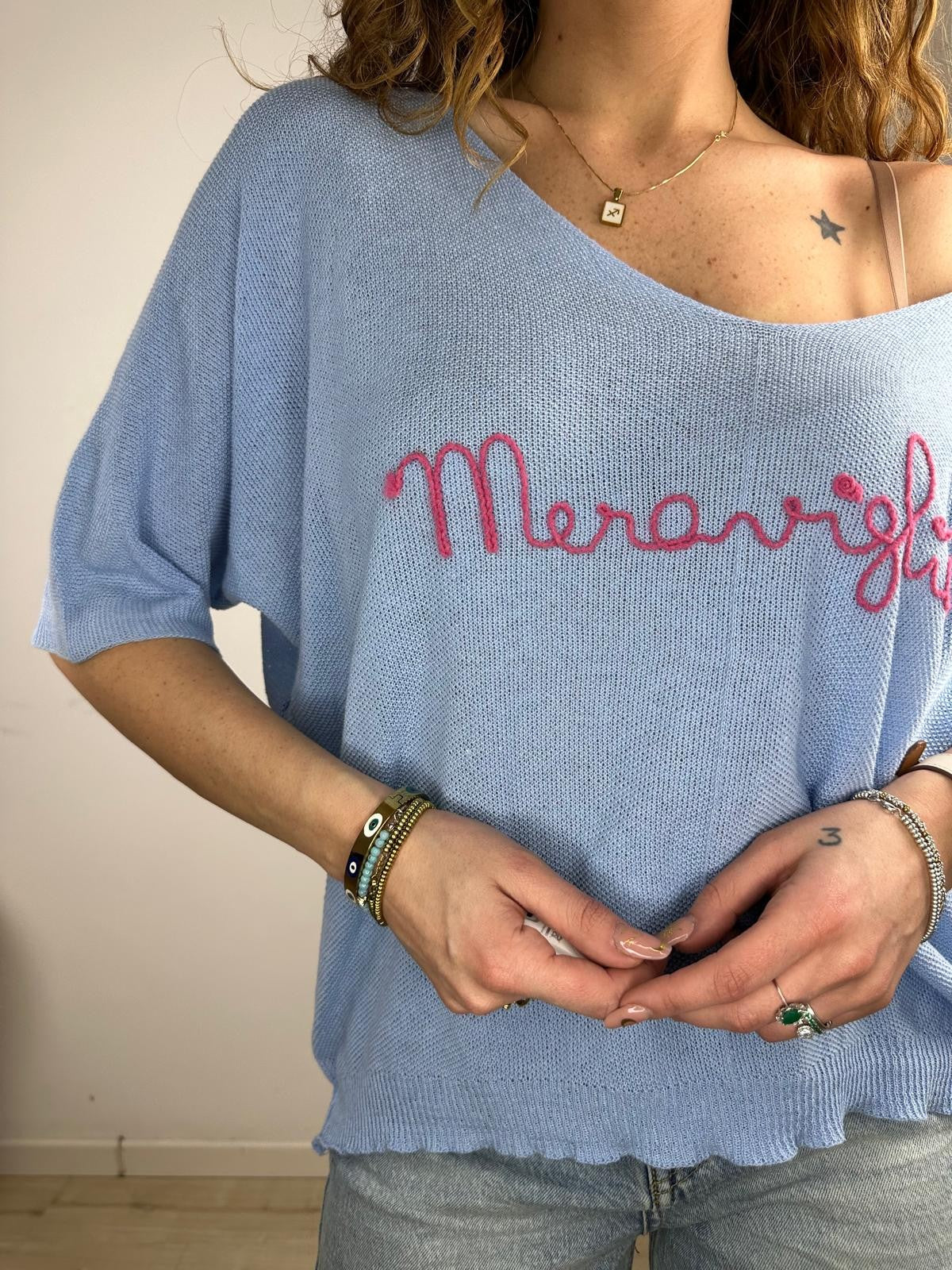 MAGLIA MERAVIGLIA AZZURRA