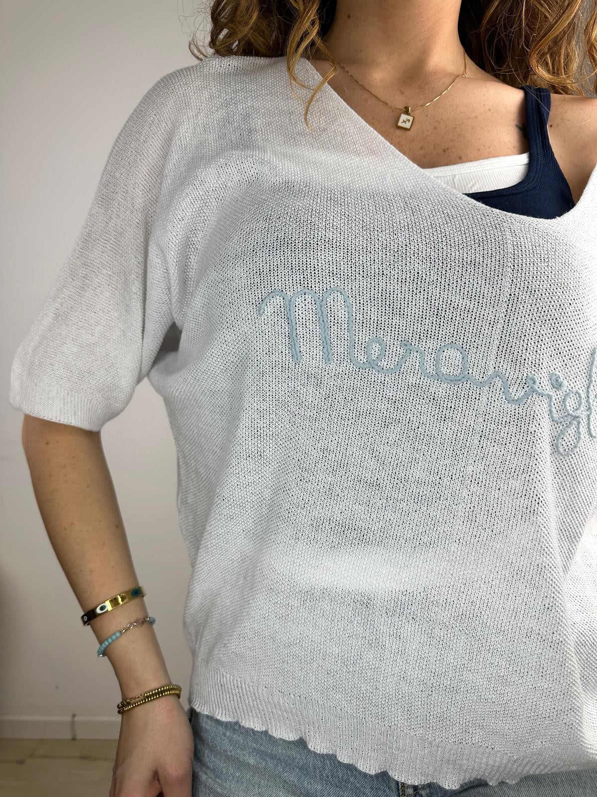 MAGLIA MERAVIGLIA BIANCA