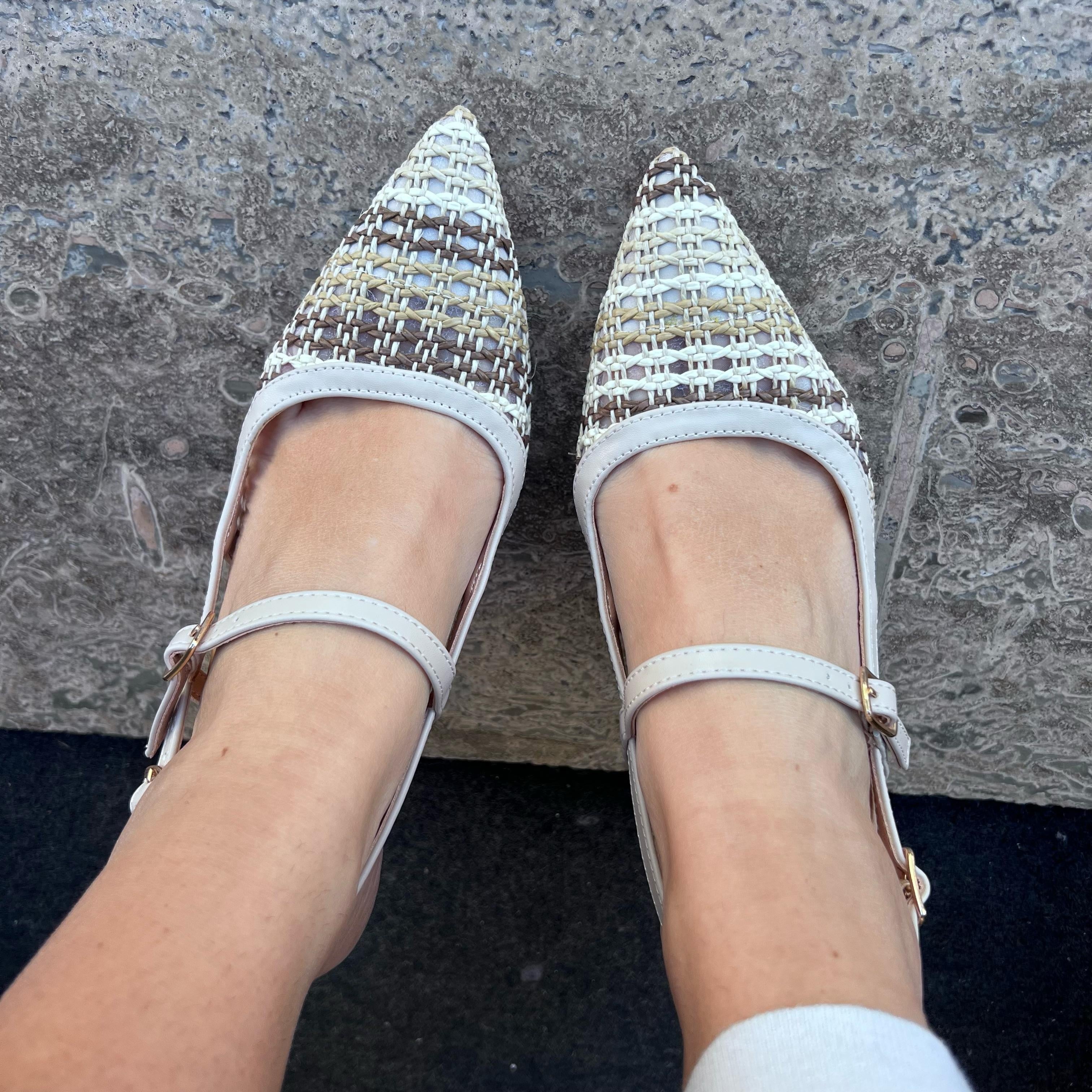 SLINGHBACK RENATA BEIGE