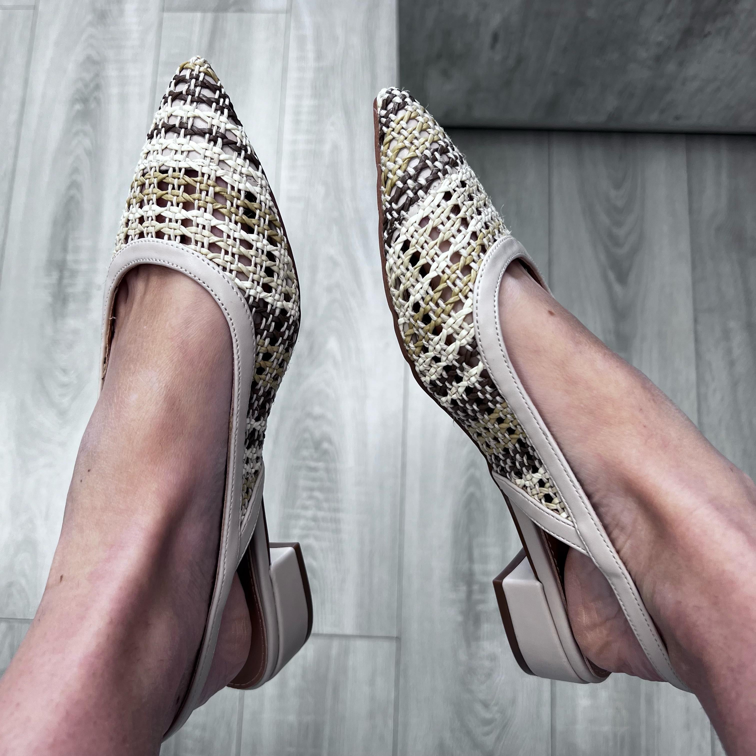 SLINGHBACK BASSO BEIGE