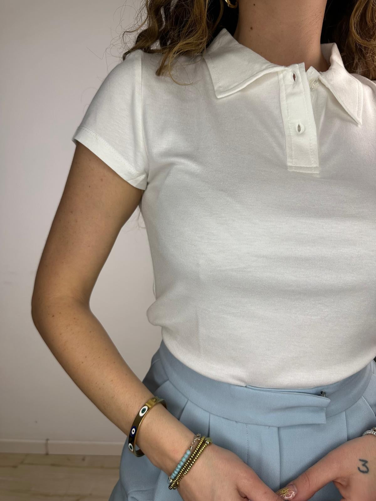 POLO BASIC BIANCA