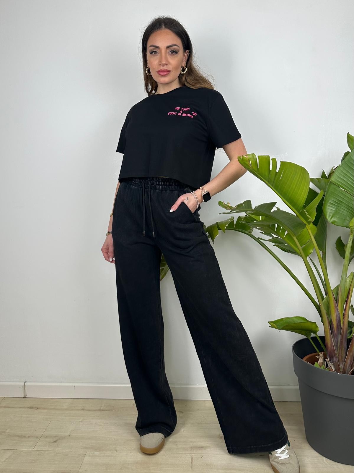 PANTALONI JOGGERS NERO