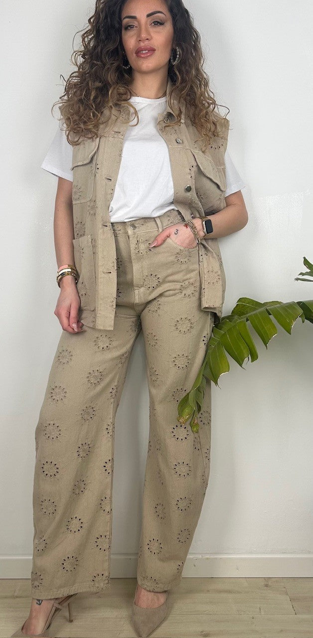 PANTALONI LUMINA BEIGE