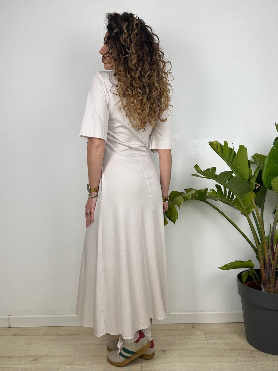 LONG DRESS POLO BEIGE
