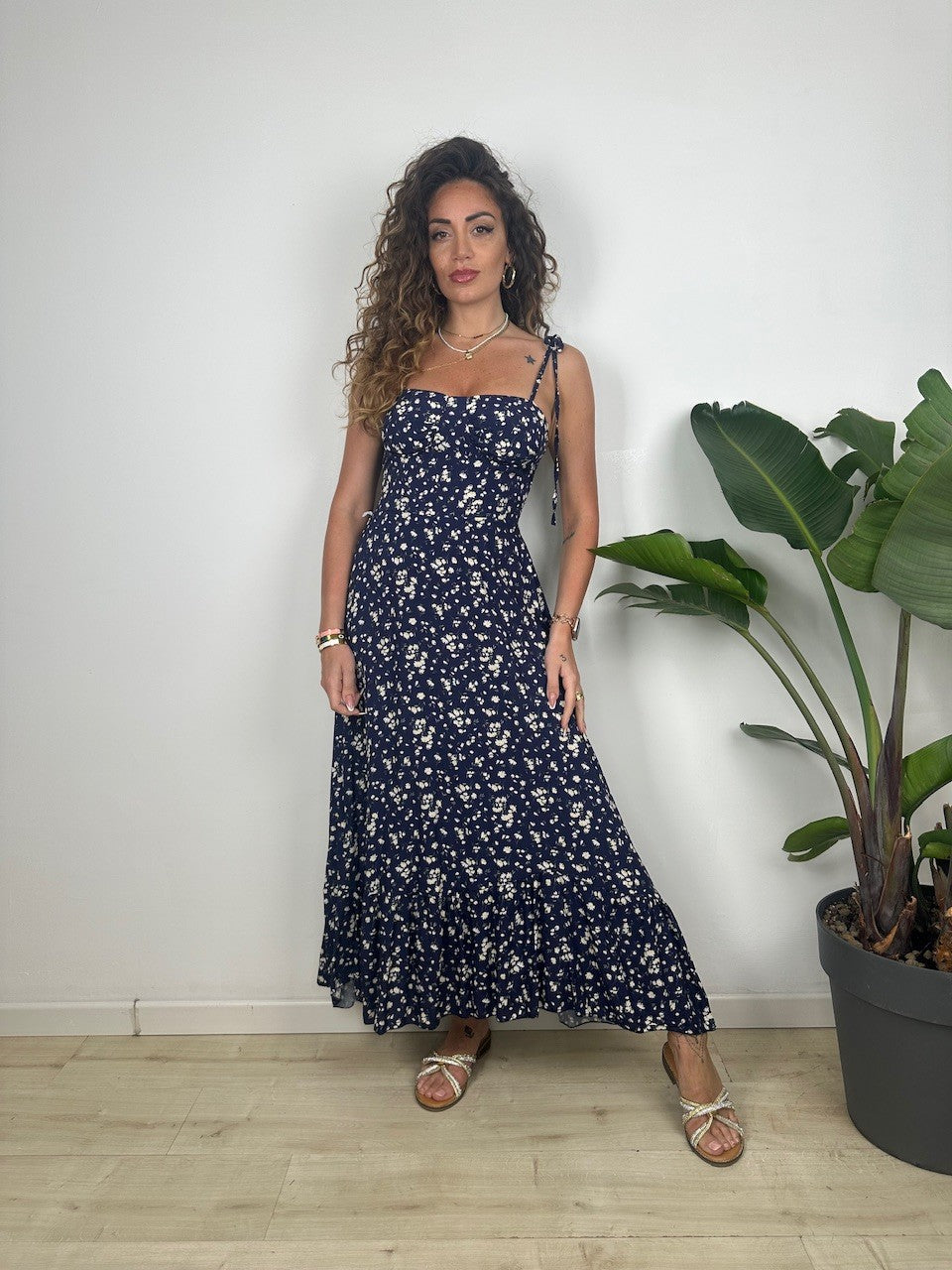 LONG DRESS BELEN BLU