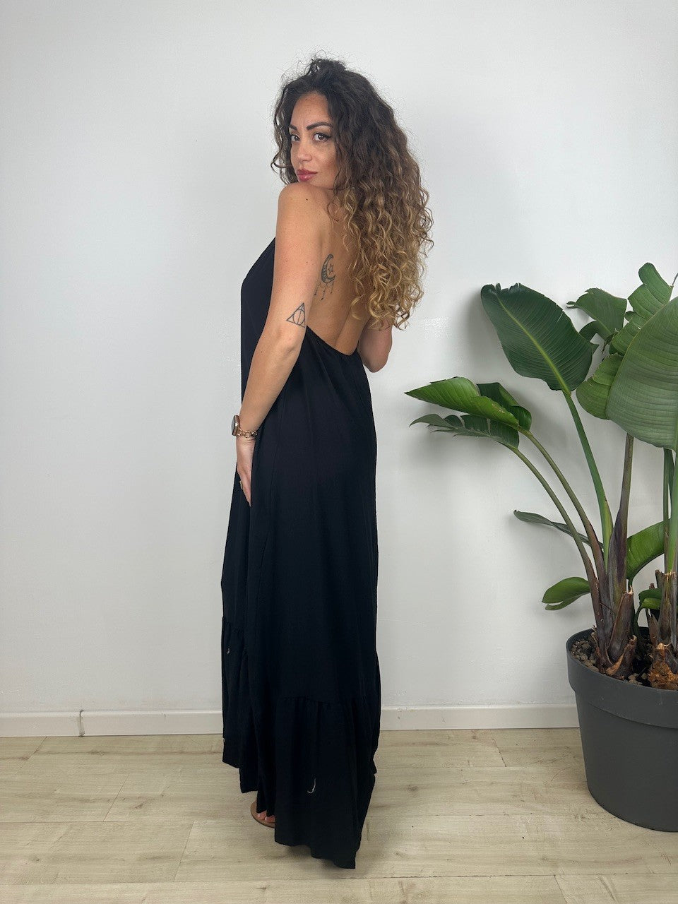 LONG DRESS LAVINIA NERO