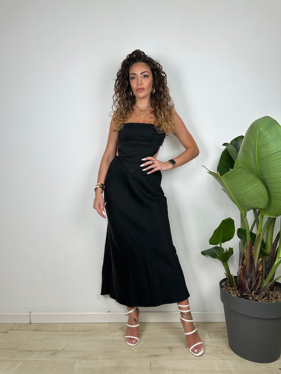 DRESS LUMINA SUSANNA NERO