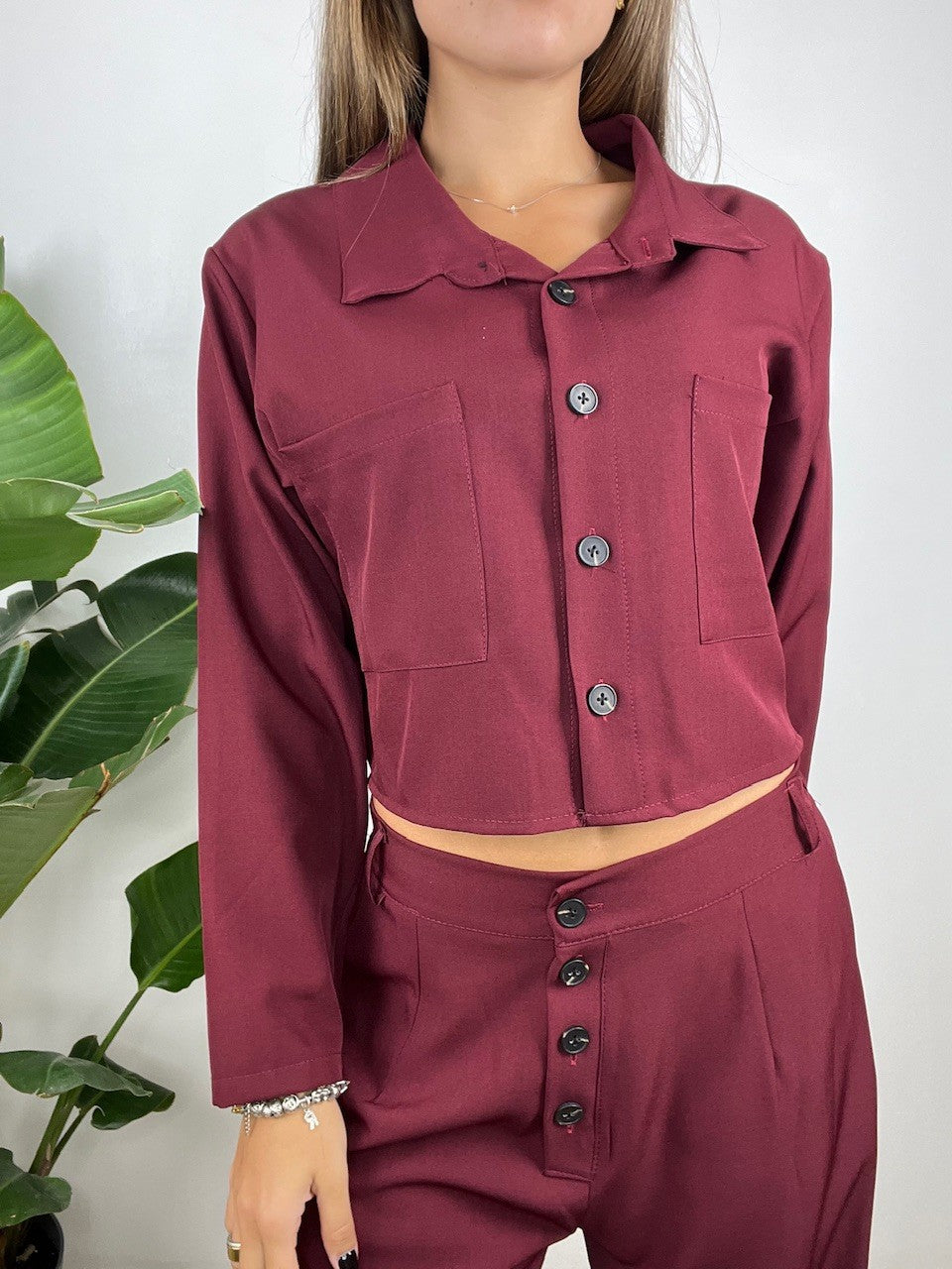 CO ORD SET SIRYA BORDEAUX