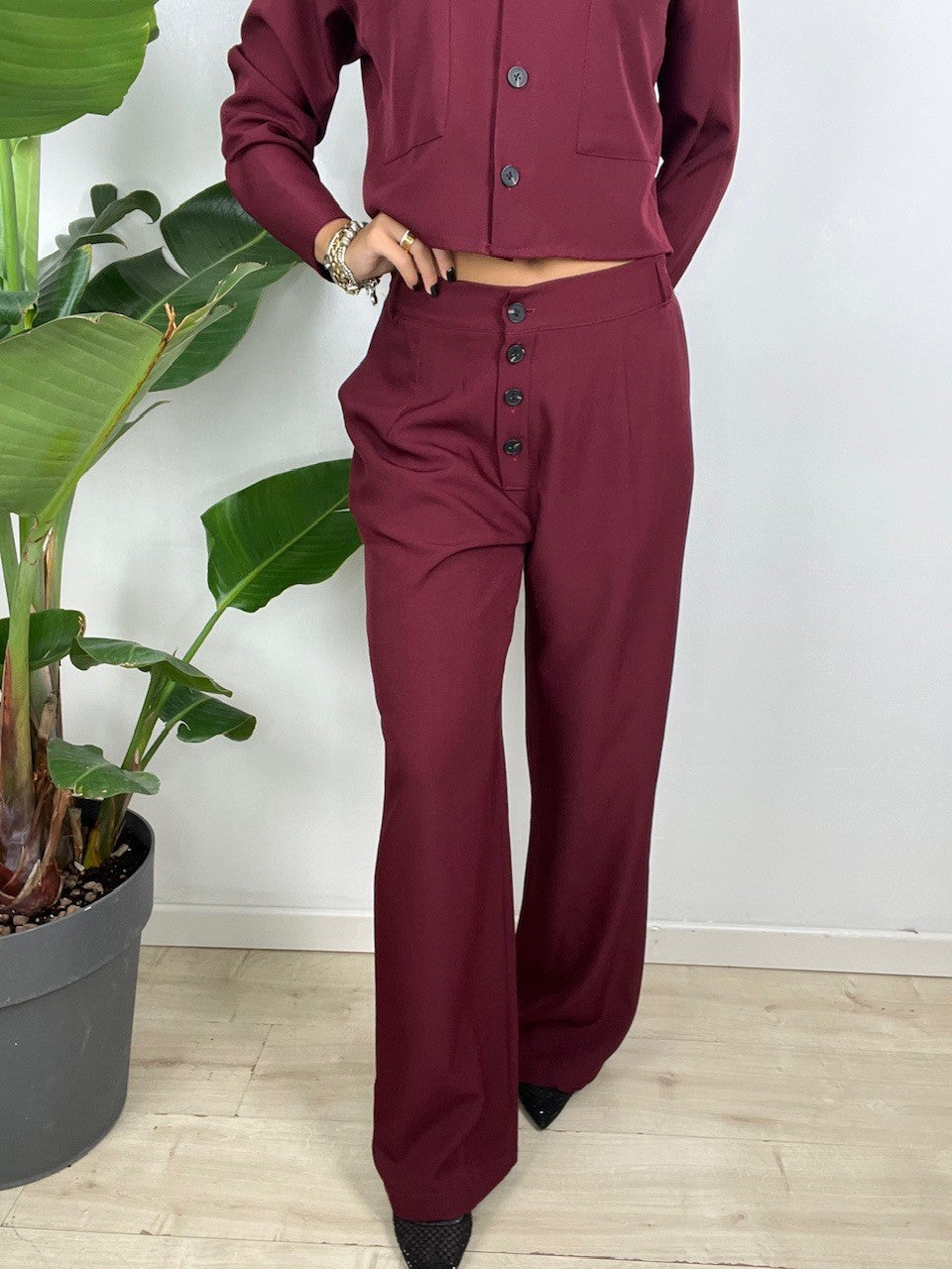 CO ORD SET SIRYA BORDEAUX