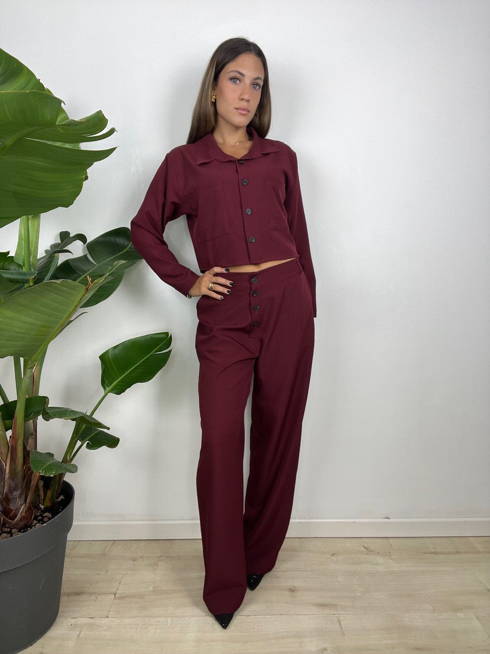 CO ORD SET SIRYA BORDEAUX