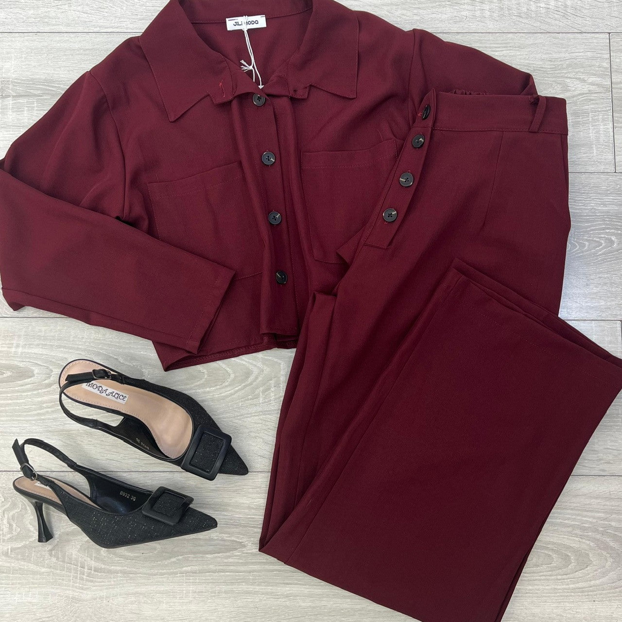 CO ORD SET SIRYA BORDEAUX