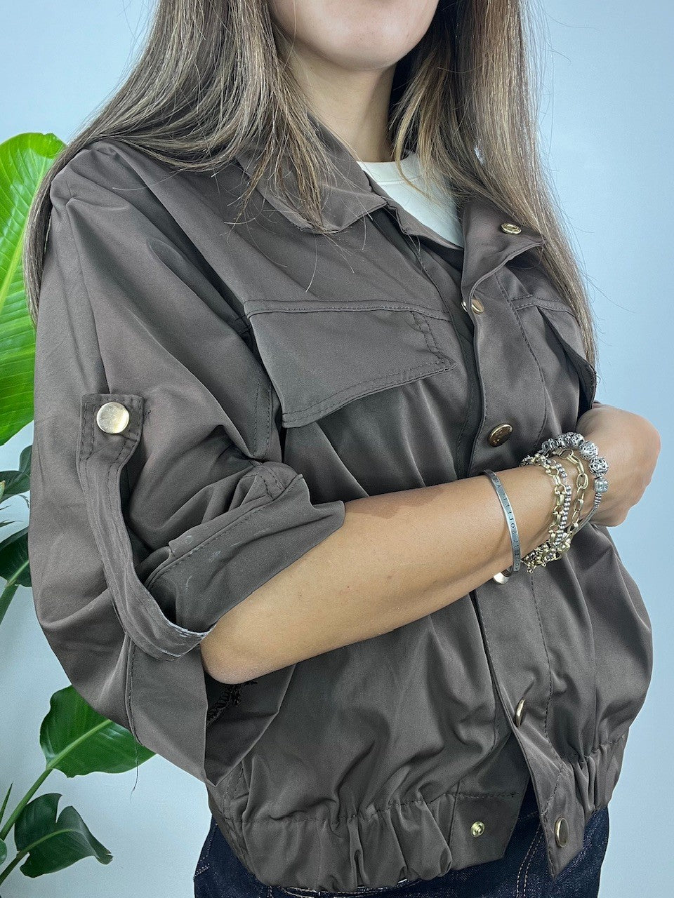 GIUBBINO ANTIVENTO GLOS MARRONE