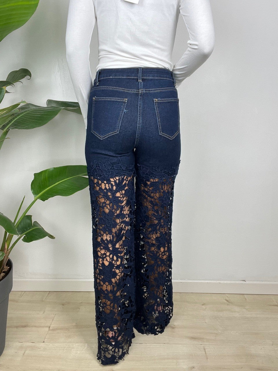 JEANS MACRAME BLU