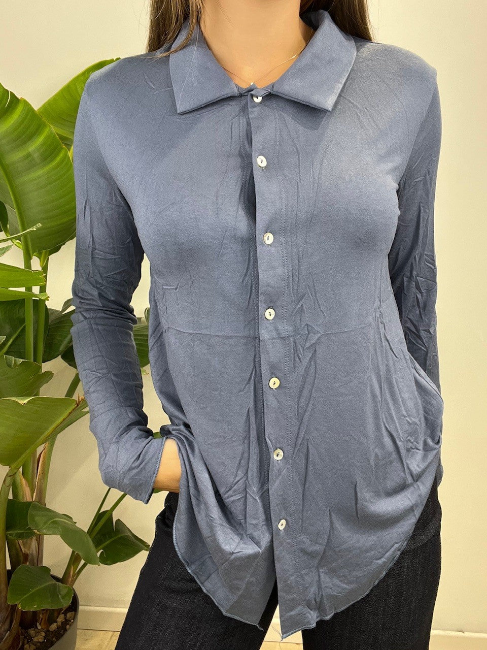 POLO CAMICIA AZZURRA