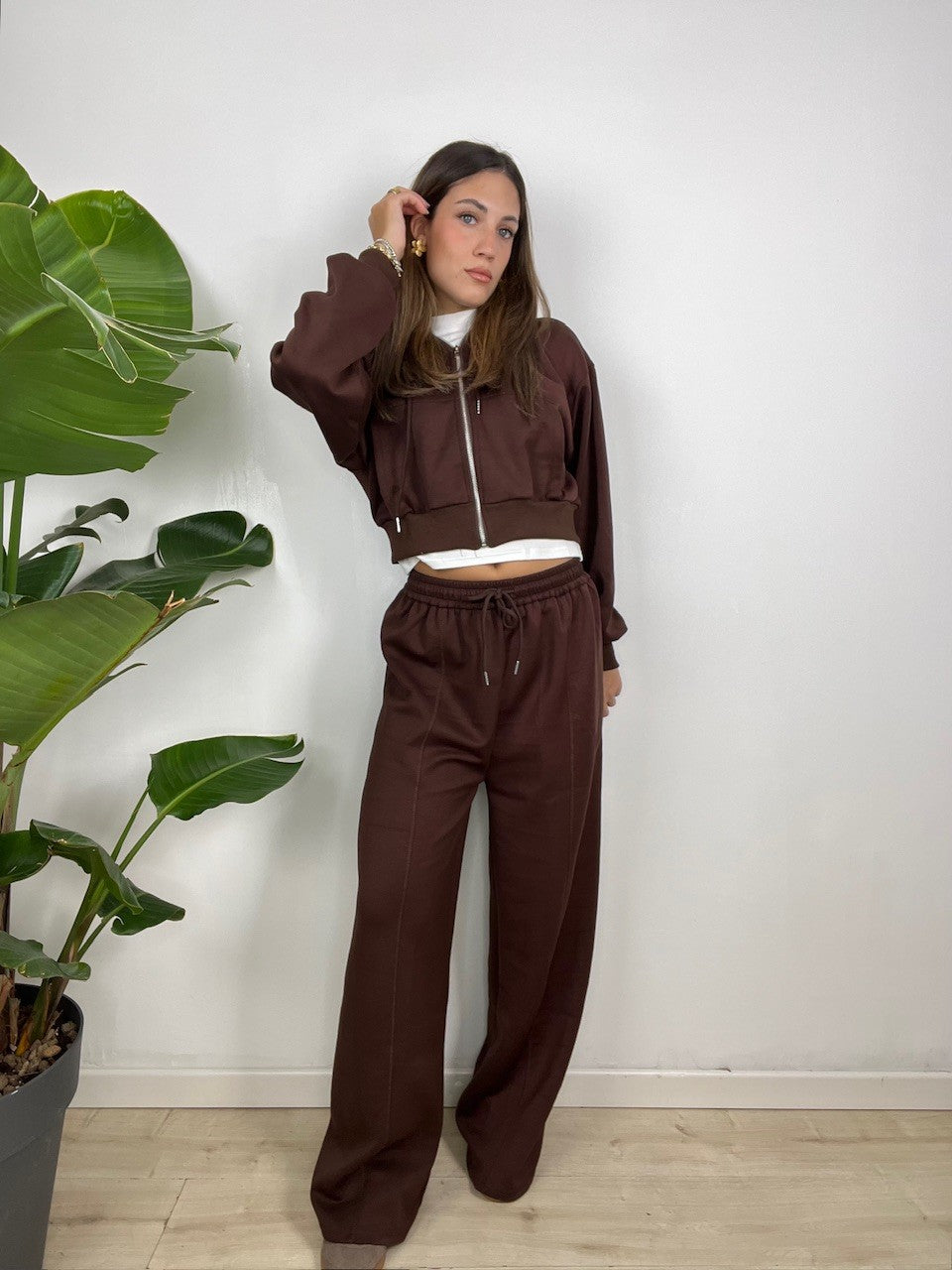 COMPLETO TUTA LOVREN MARRONE