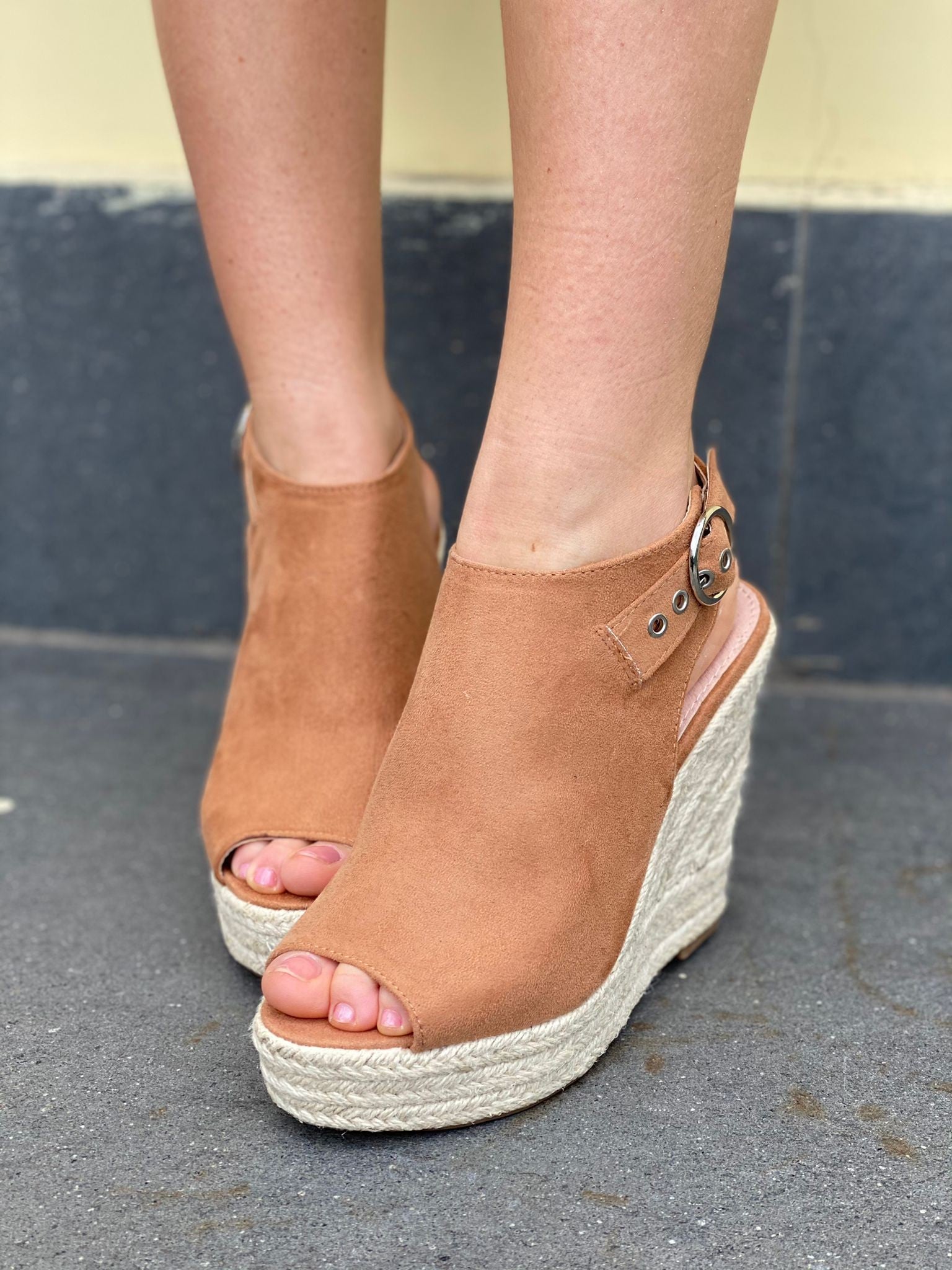 SCARPE CON ZEPPA CAMEL