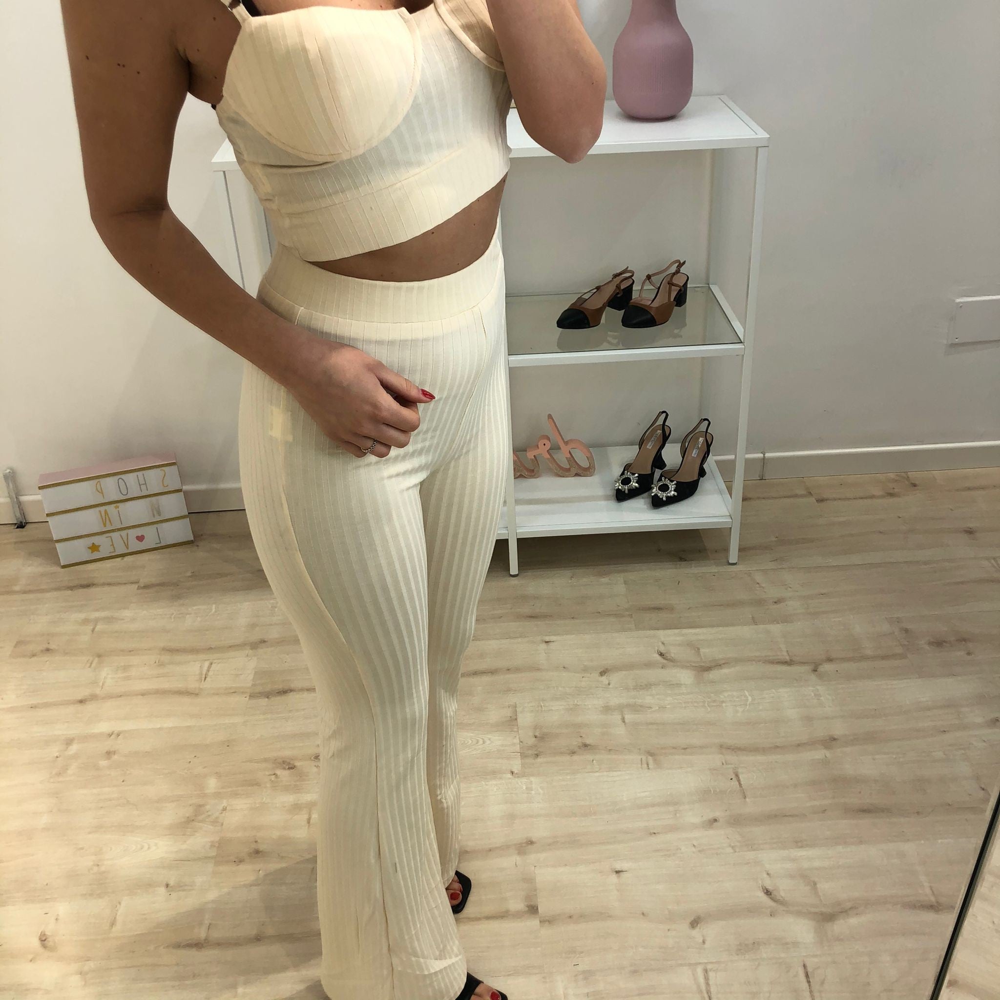 CO ORD SET SUMMER BEIGE