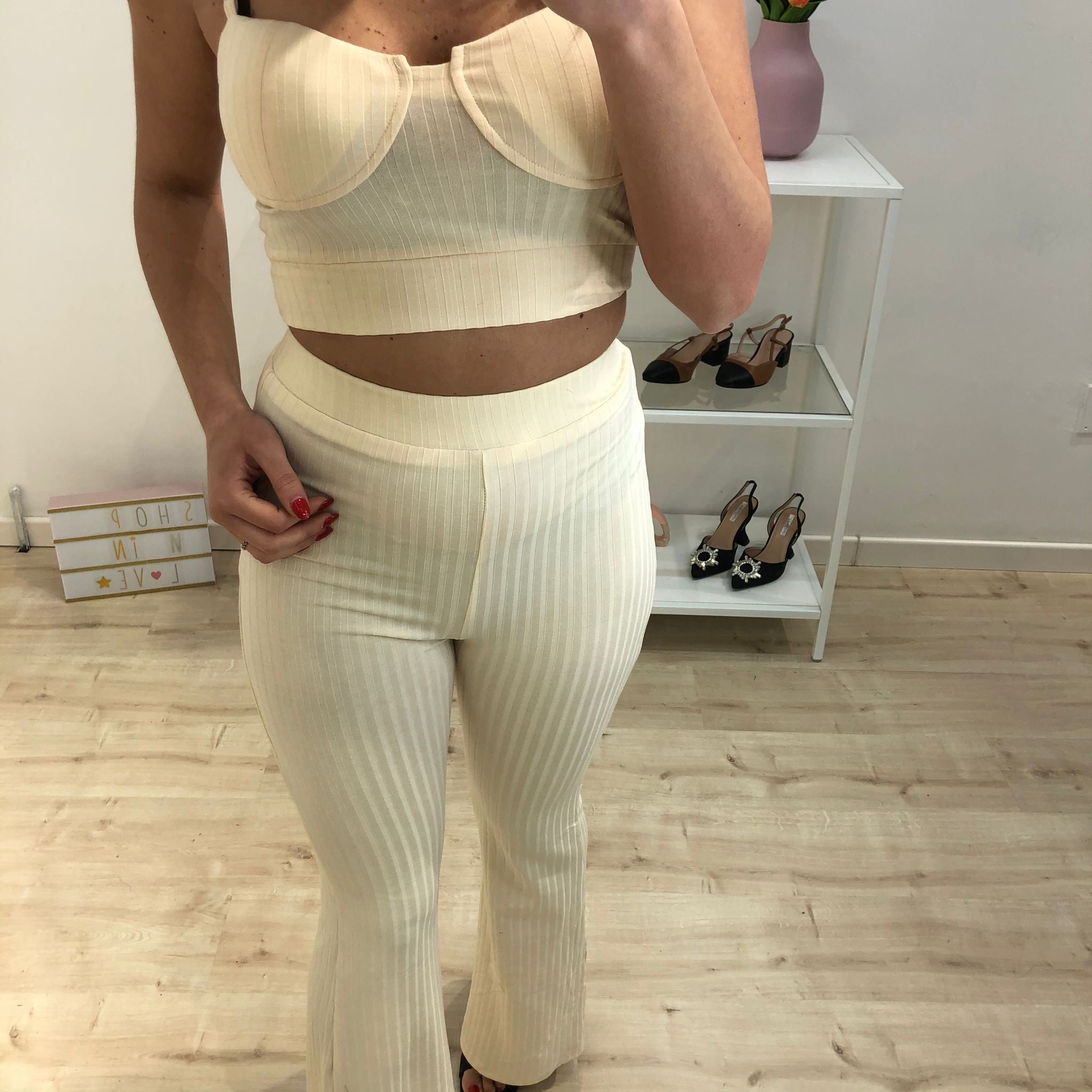 CO ORD SET SUMMER BEIGE