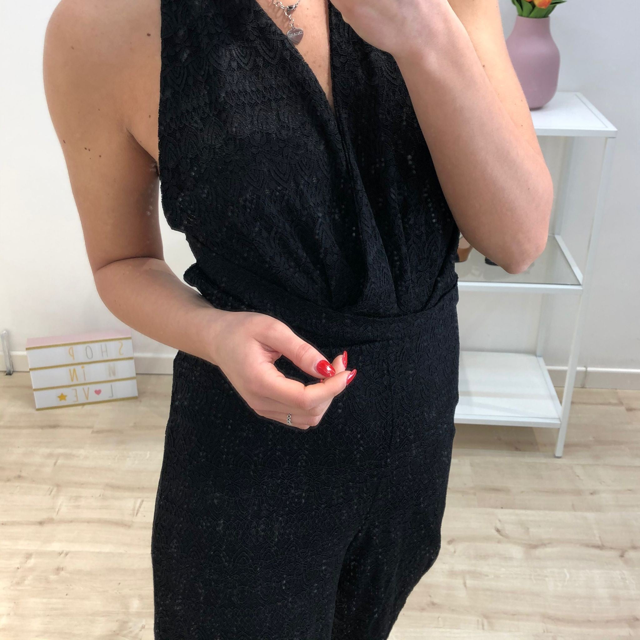 SALOPETTE PIZZO NERO