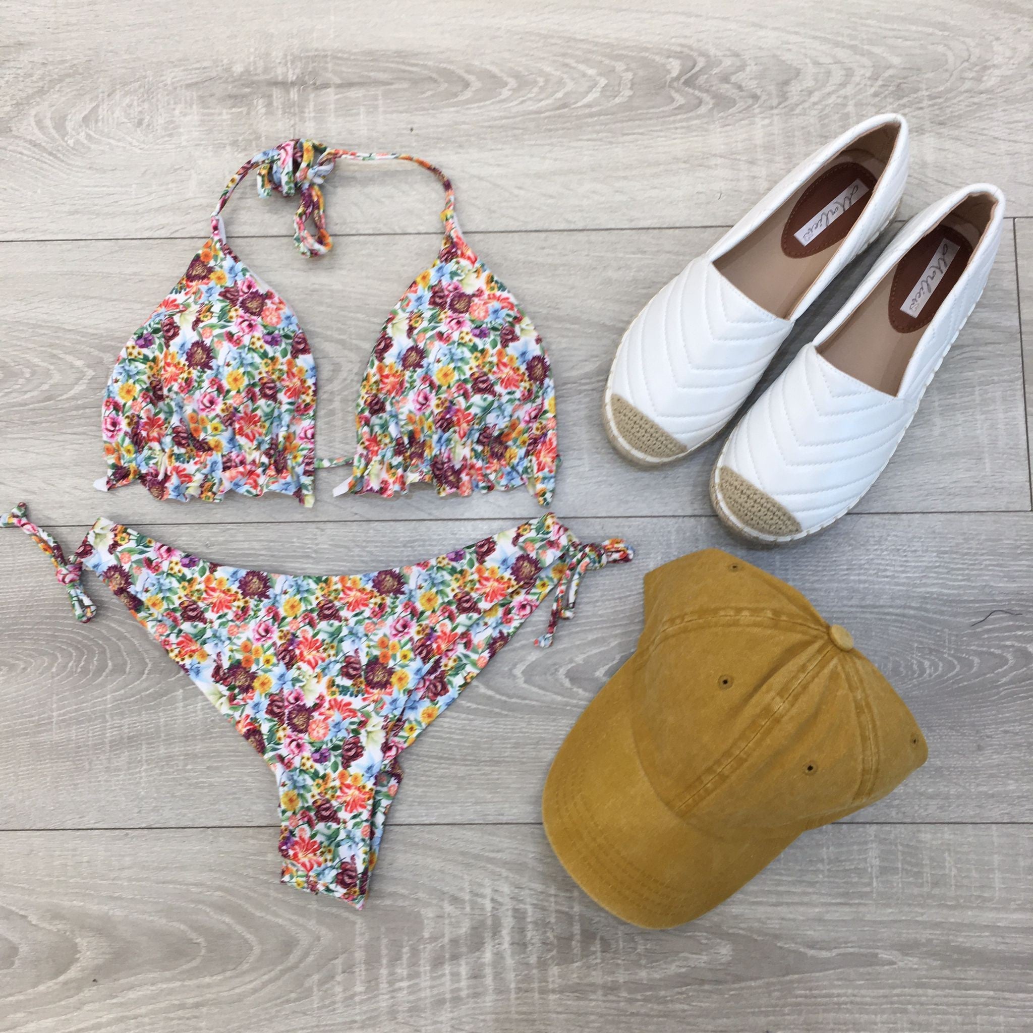 COSTUME FIORELLINI BIANCO