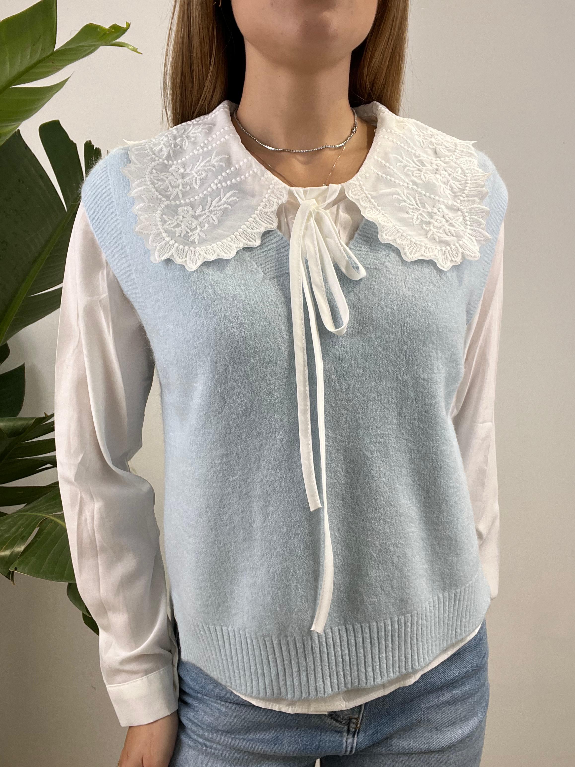 GILET + CAMICIA AZZURRO
