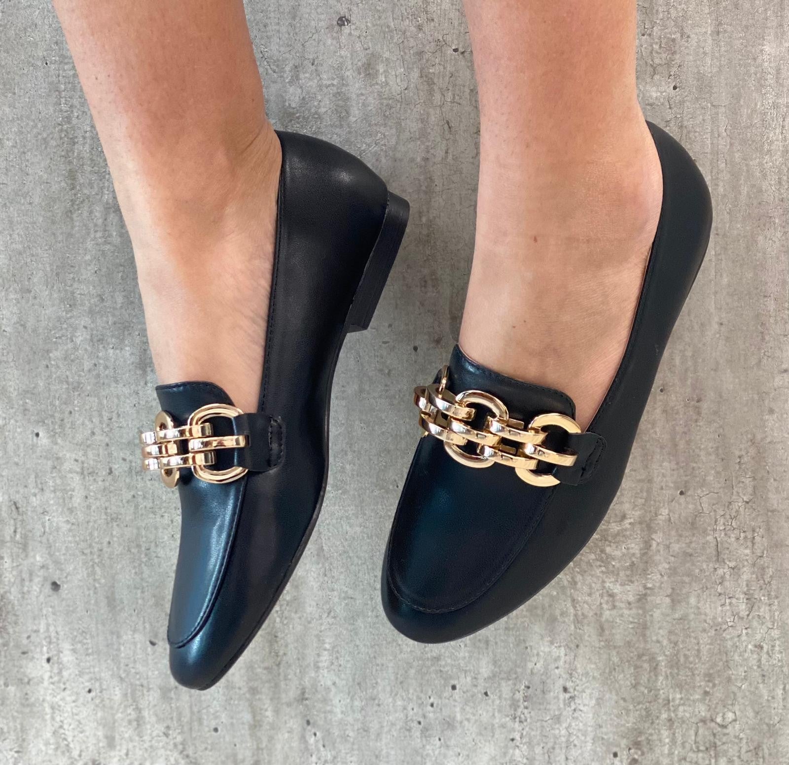 MOCASSINO CATENA NERO