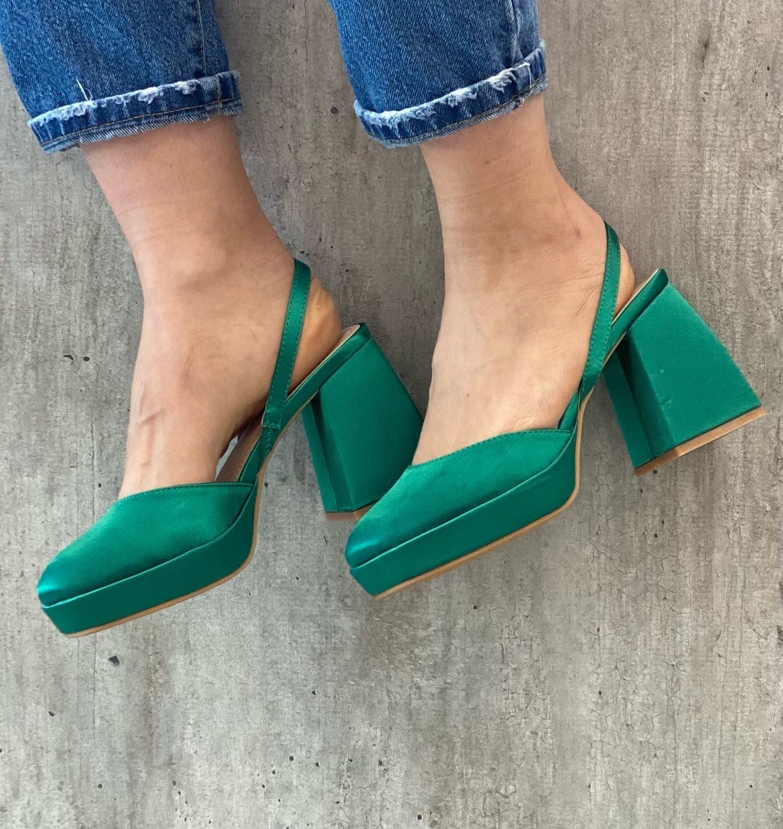 SCARPA CON PLATEAU VERDE