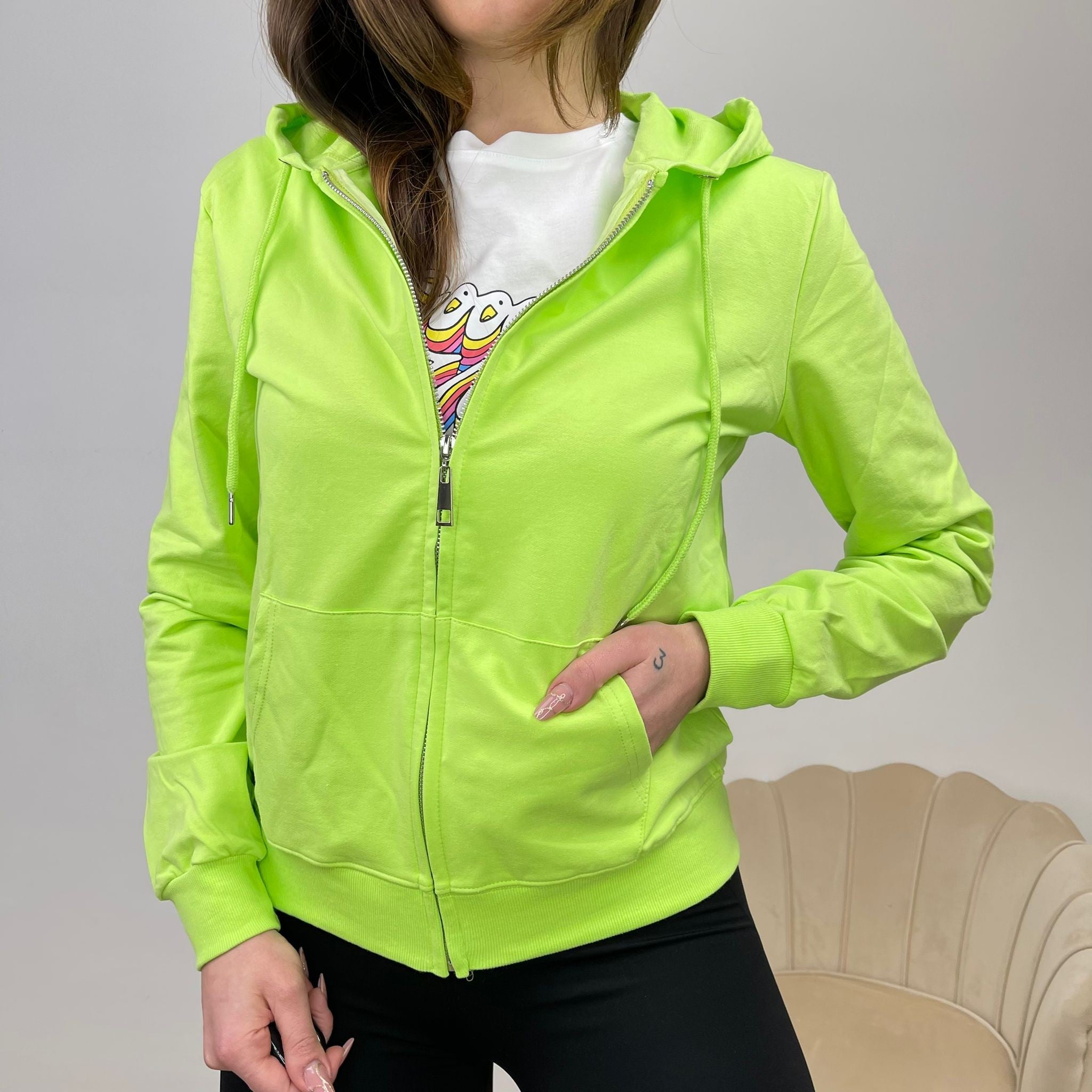 FELPA BASIC VERDE CHIARO