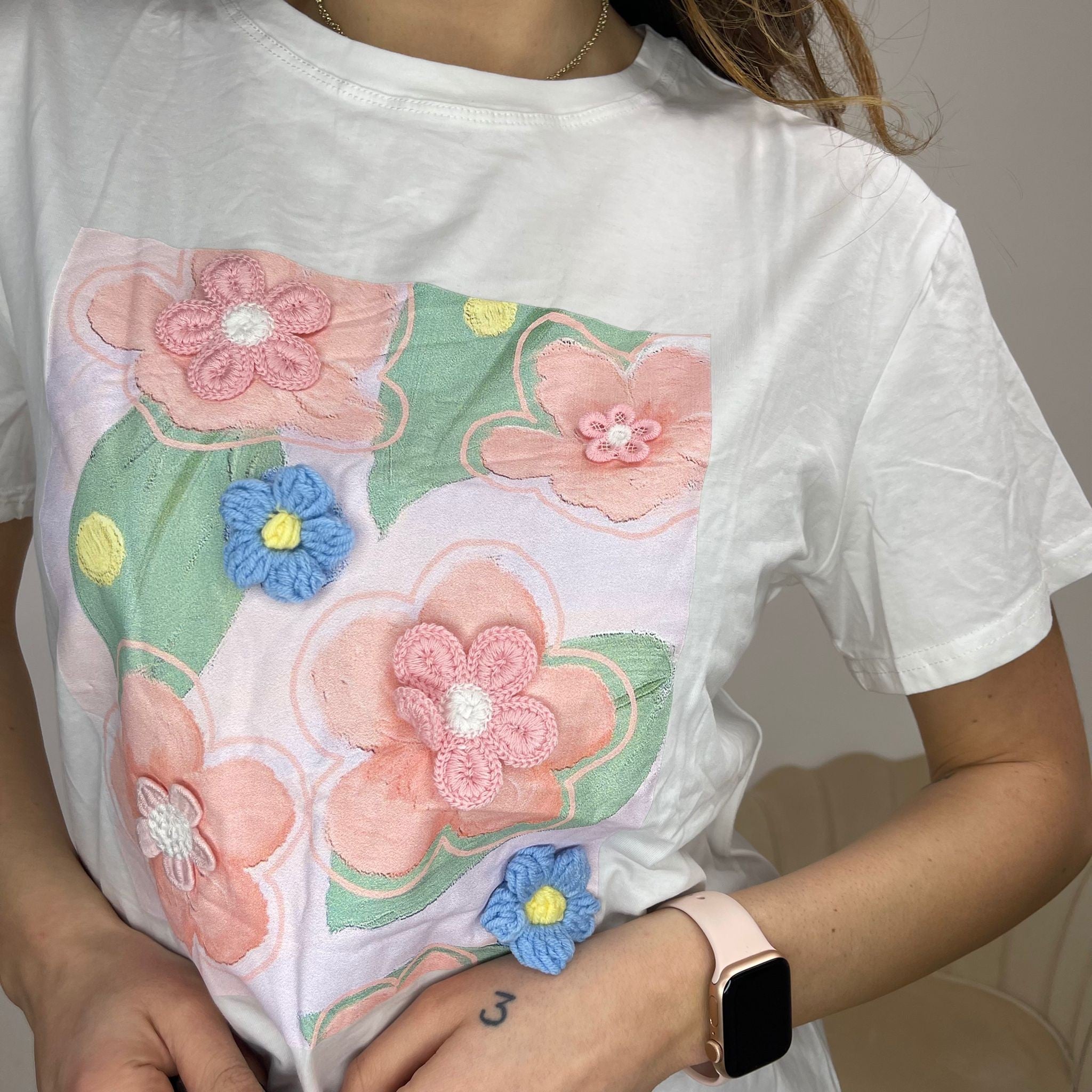 T-SHIRT MARGHERITE BIANCA