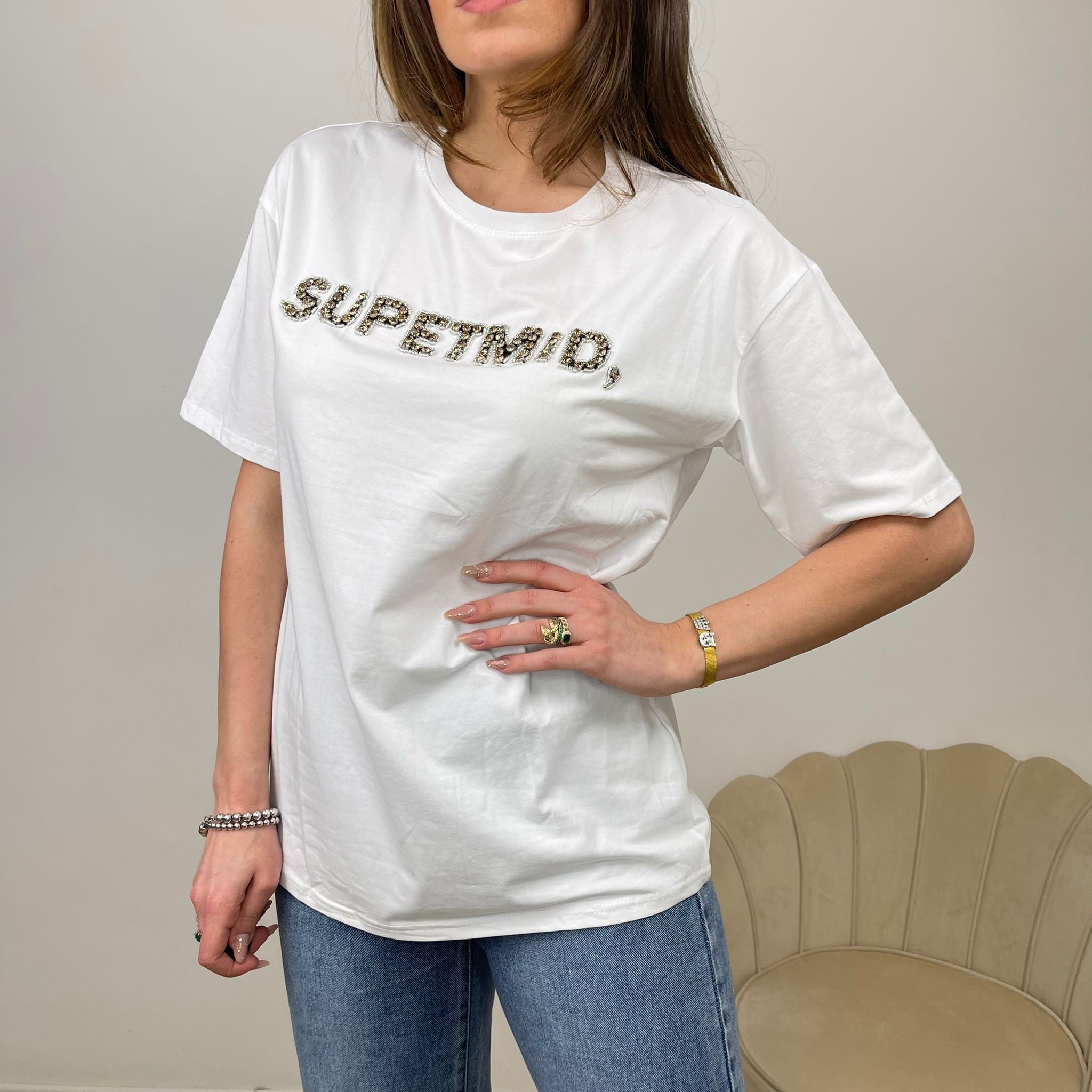 T-SHIRT SUPETMID BIANCA