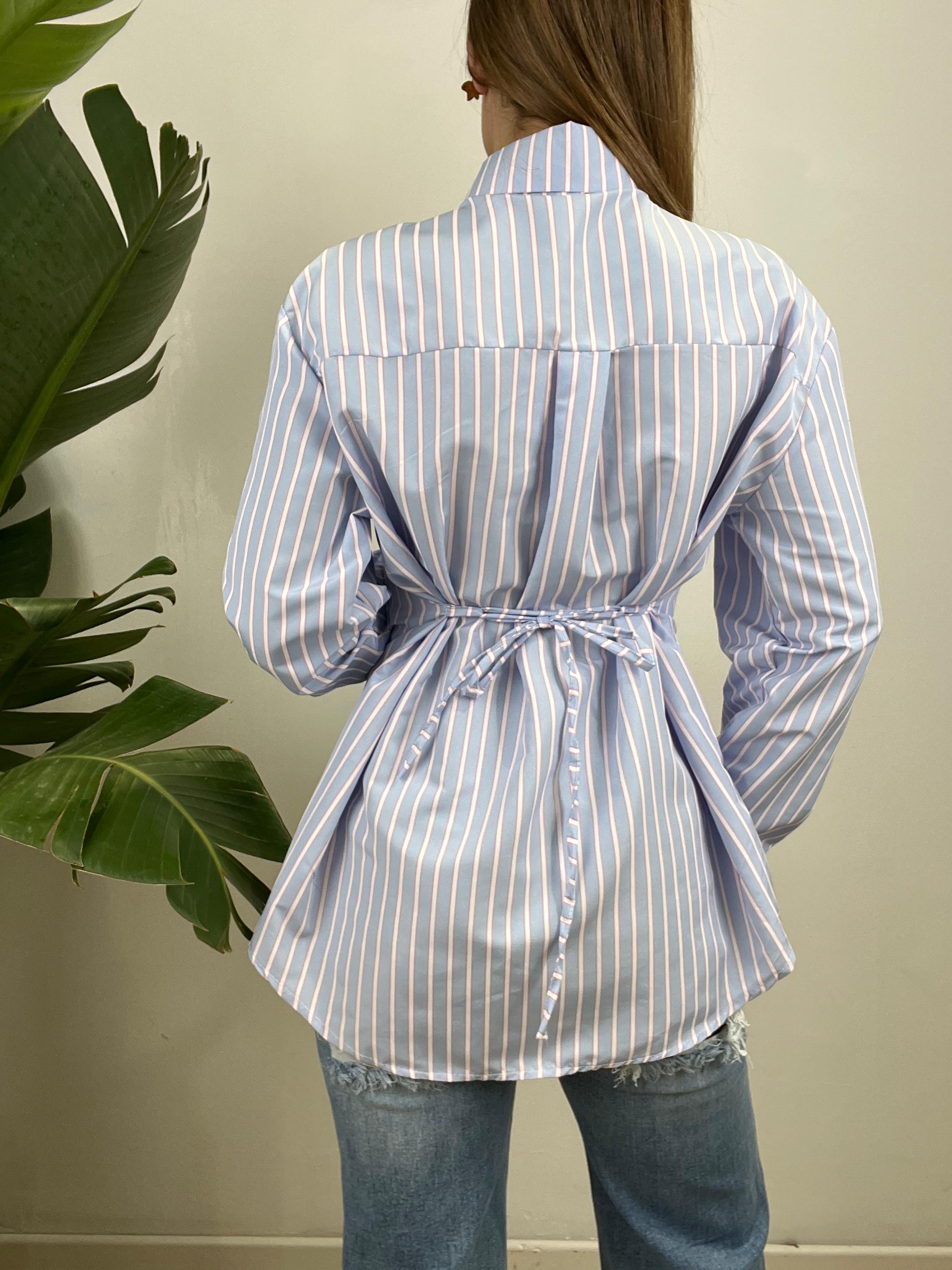 CAMICIA NICOLE AZZURRA