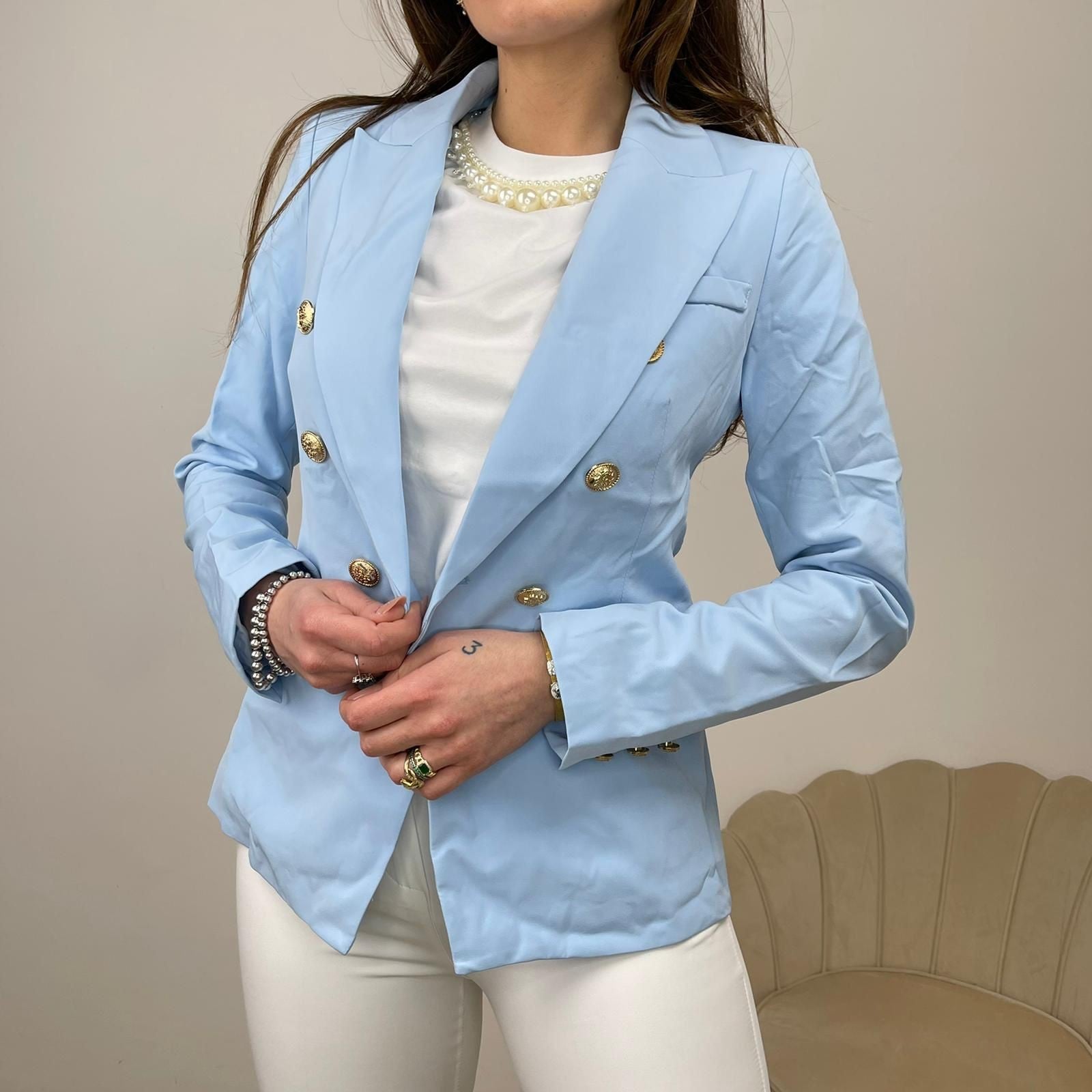 BLAZER TOP QUALITY AZZURRA