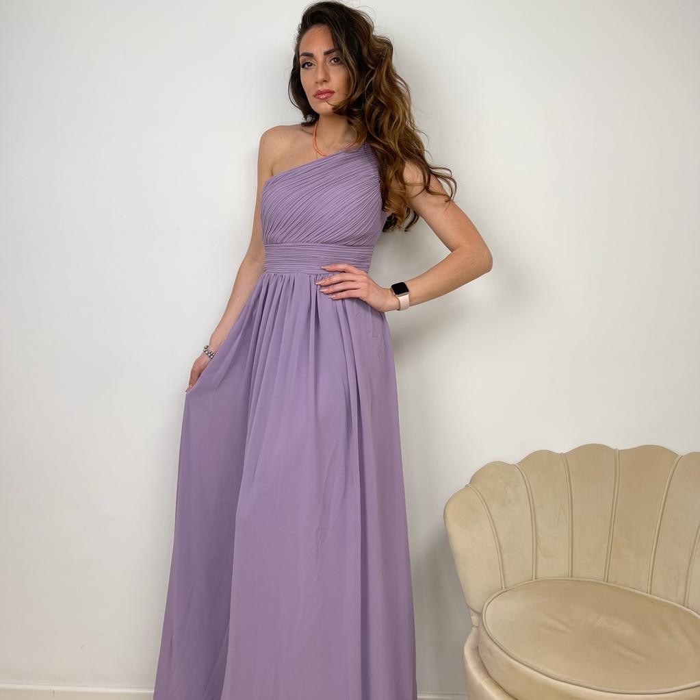 LONG DRESS MONOSPALLA LILLA