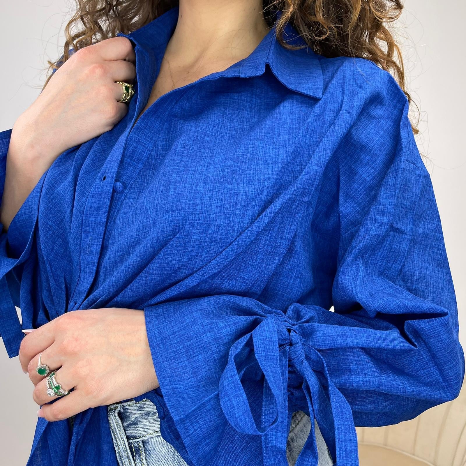 CAMICIA CROP LACCETTI