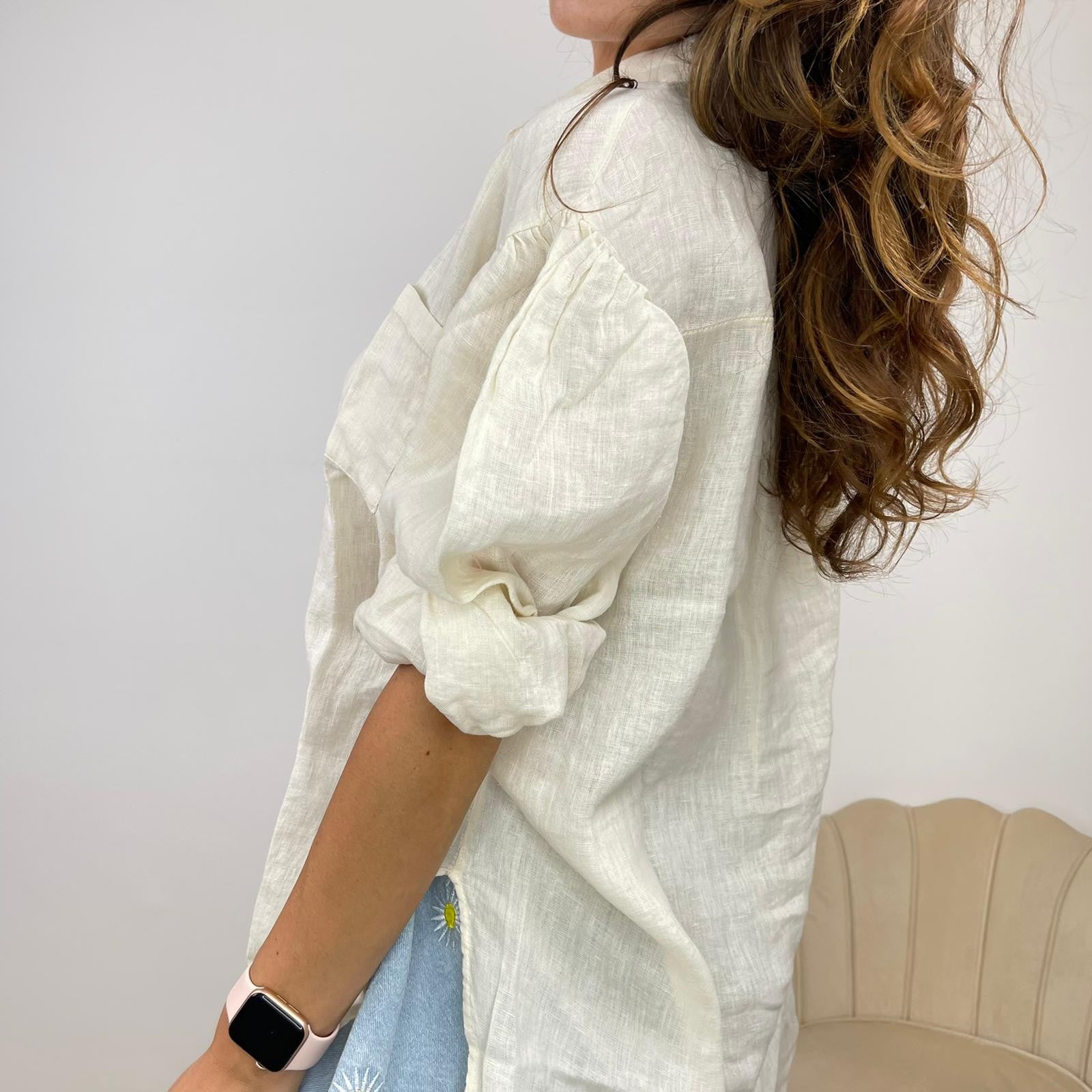 CAMICIA IN LINO BEIGE