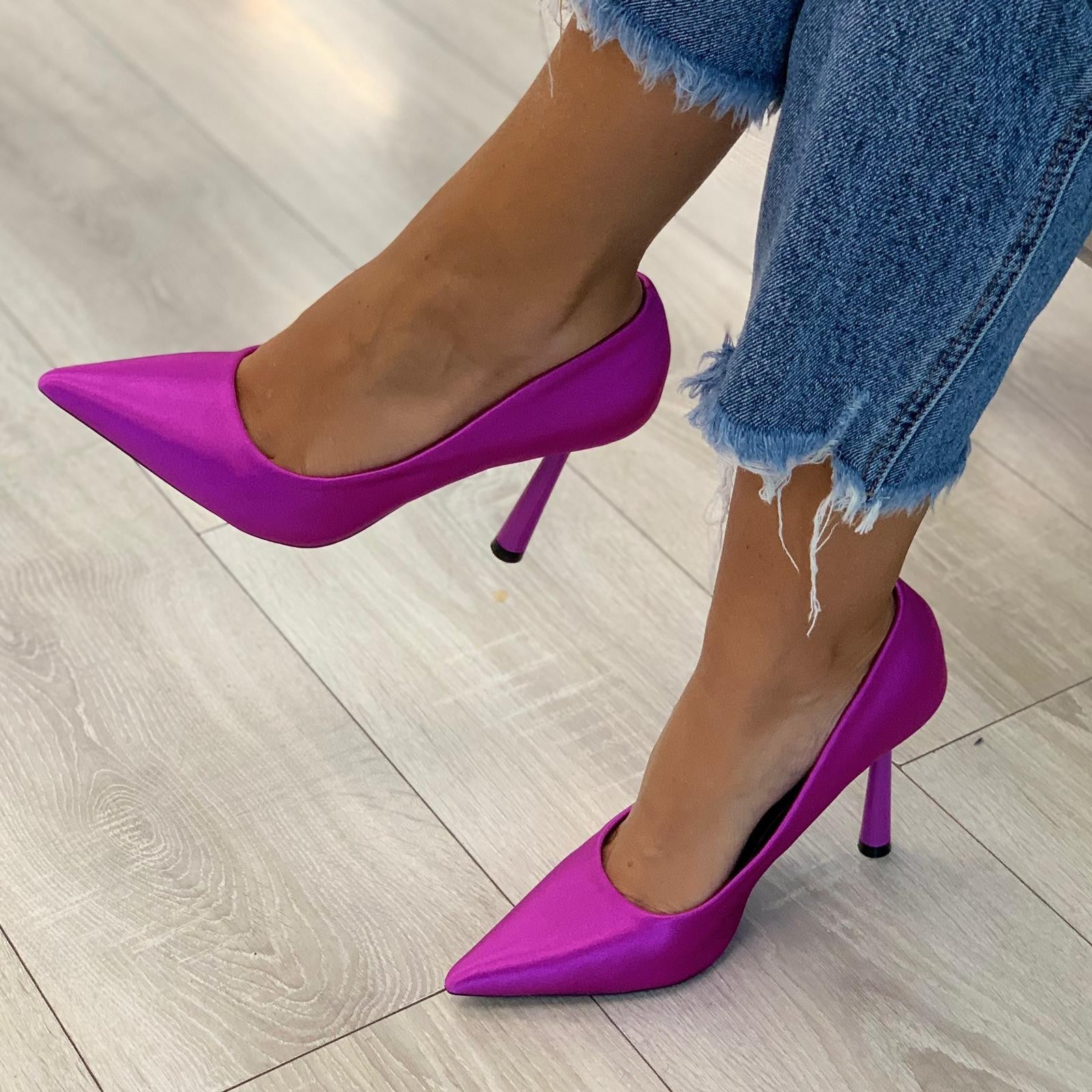 DÉCOLLETÉ METALLIC VIOLA