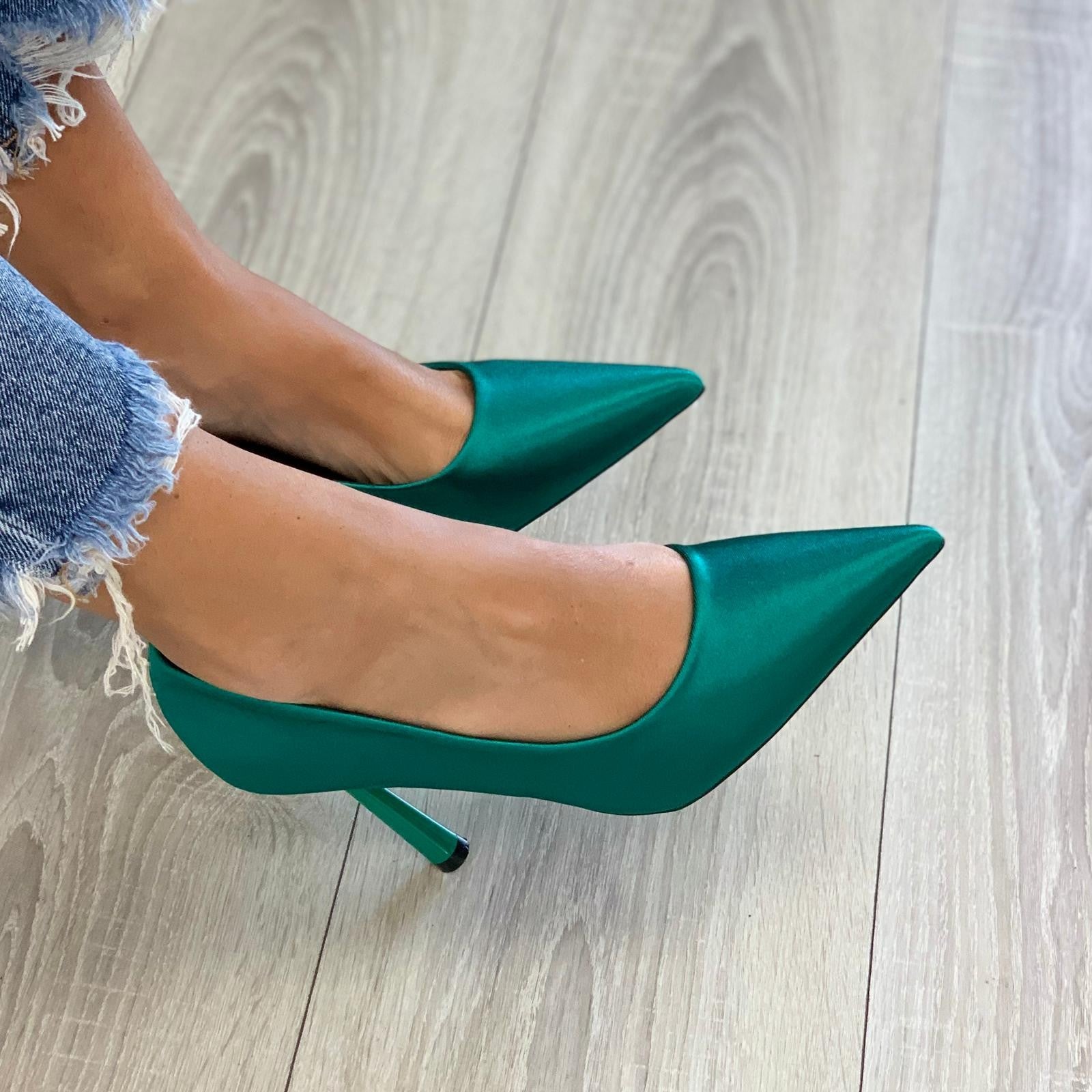 DÉCOLLETÉ METALLIC VERDE