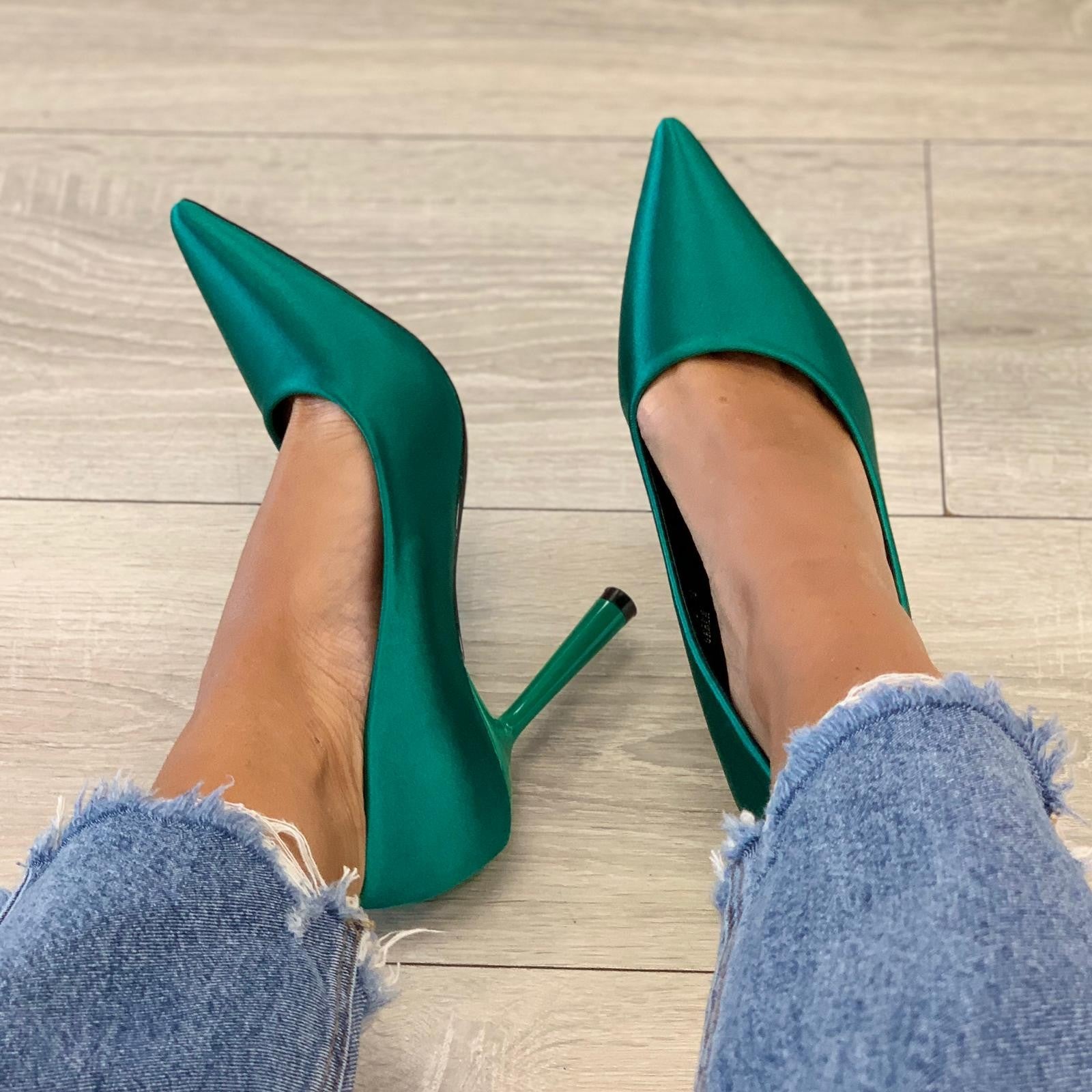 DÉCOLLETÉ METALLIC VERDE