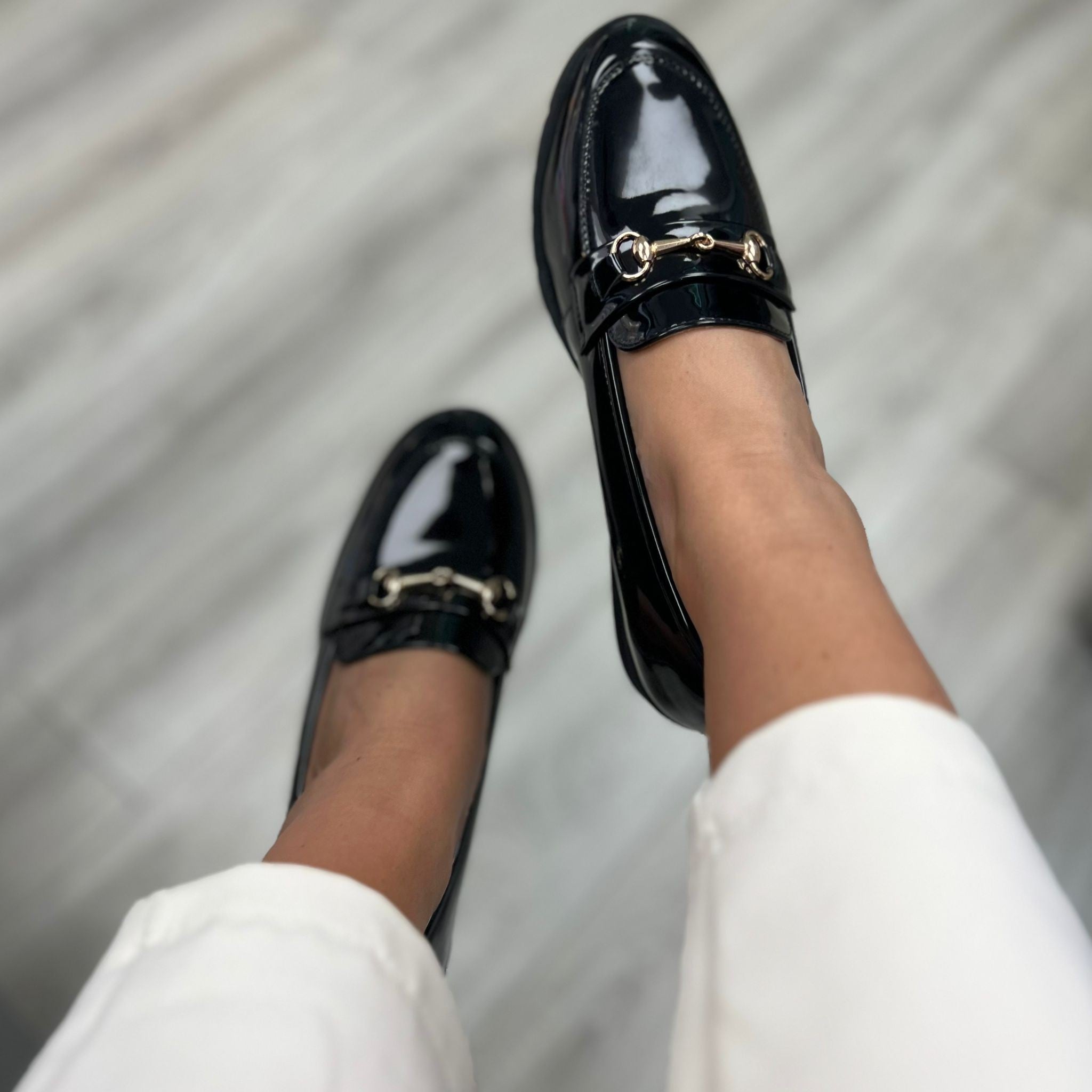 MOCASSINO IN ECOPELLE LUCIDA