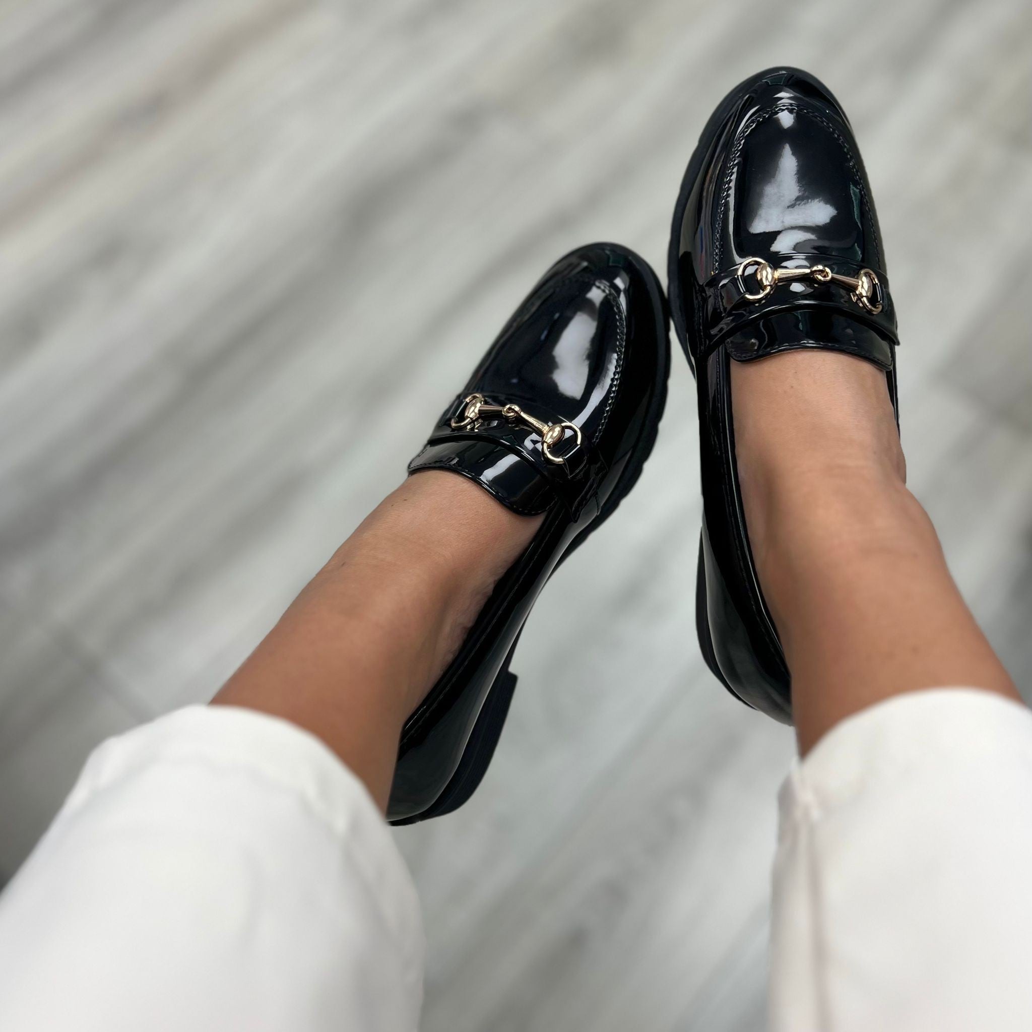 MOCASSINO IN ECOPELLE LUCIDA