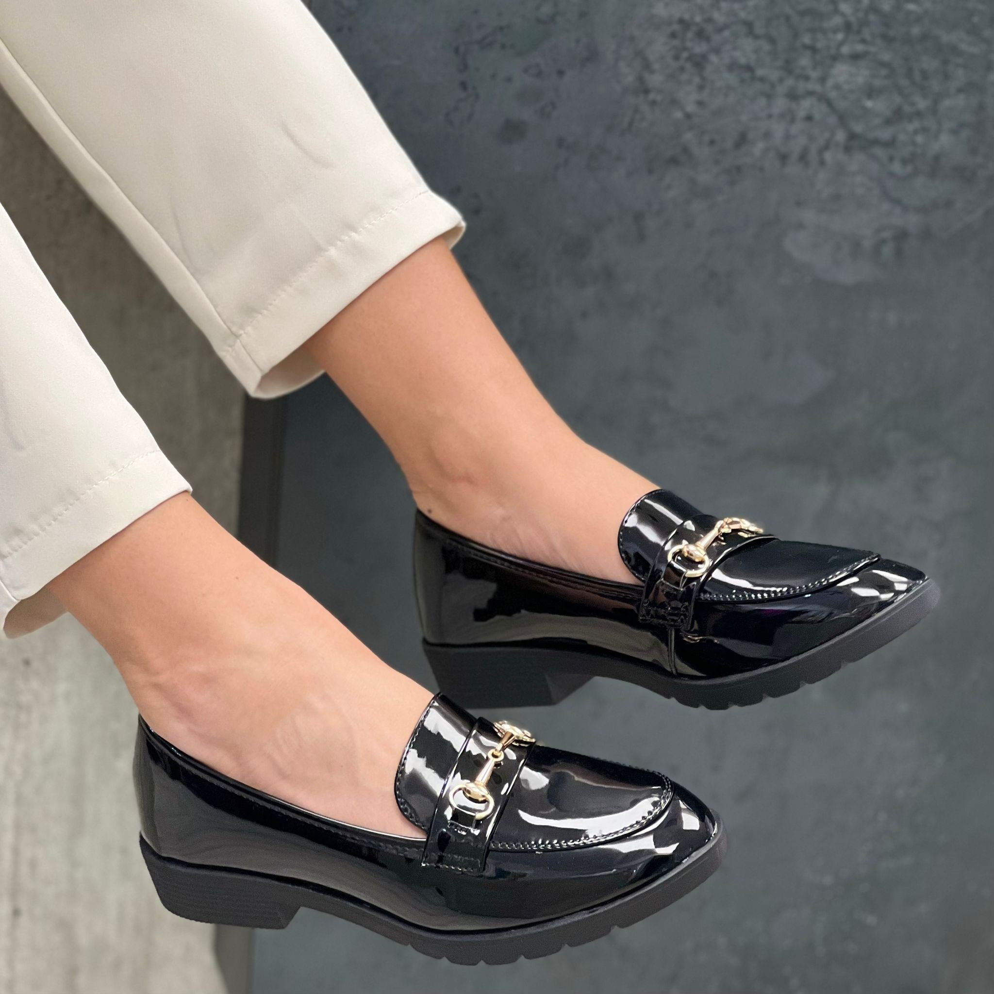 MOCASSINO IN ECOPELLE LUCIDA