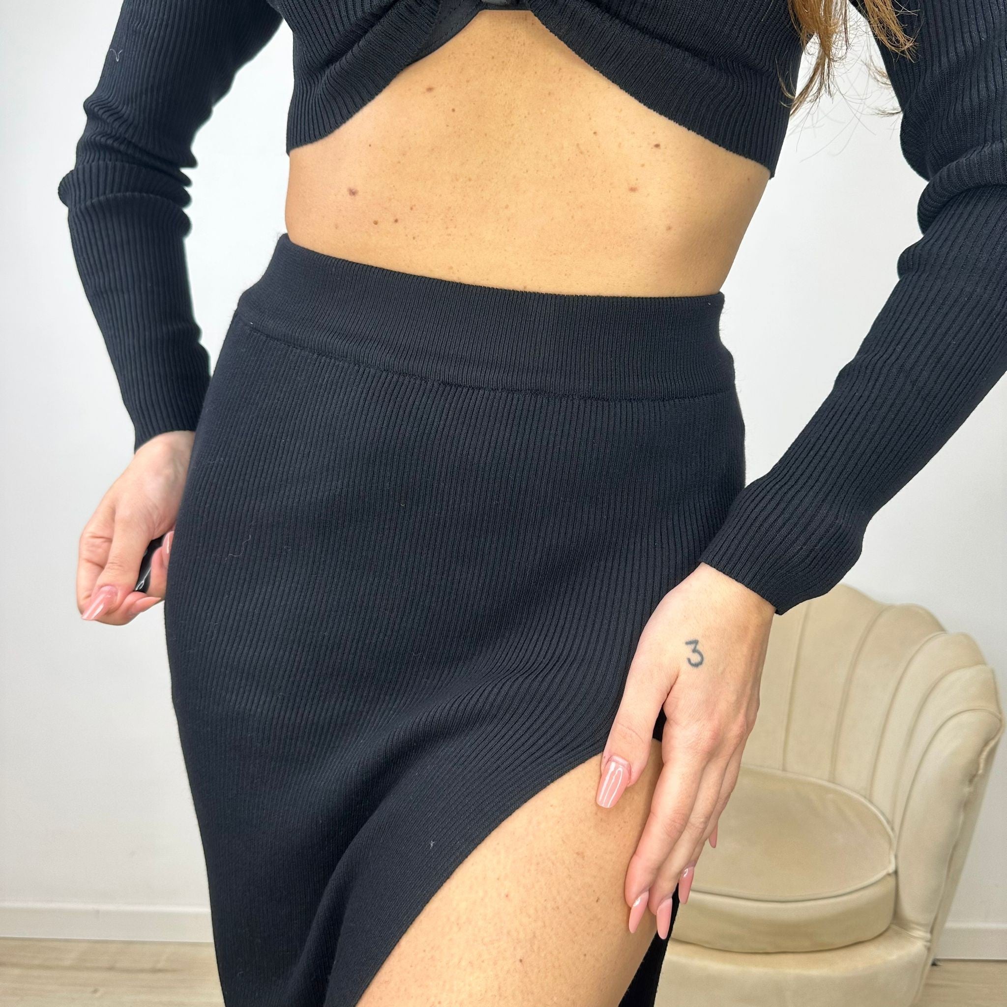 CO ORD SET FIOCCO NERO