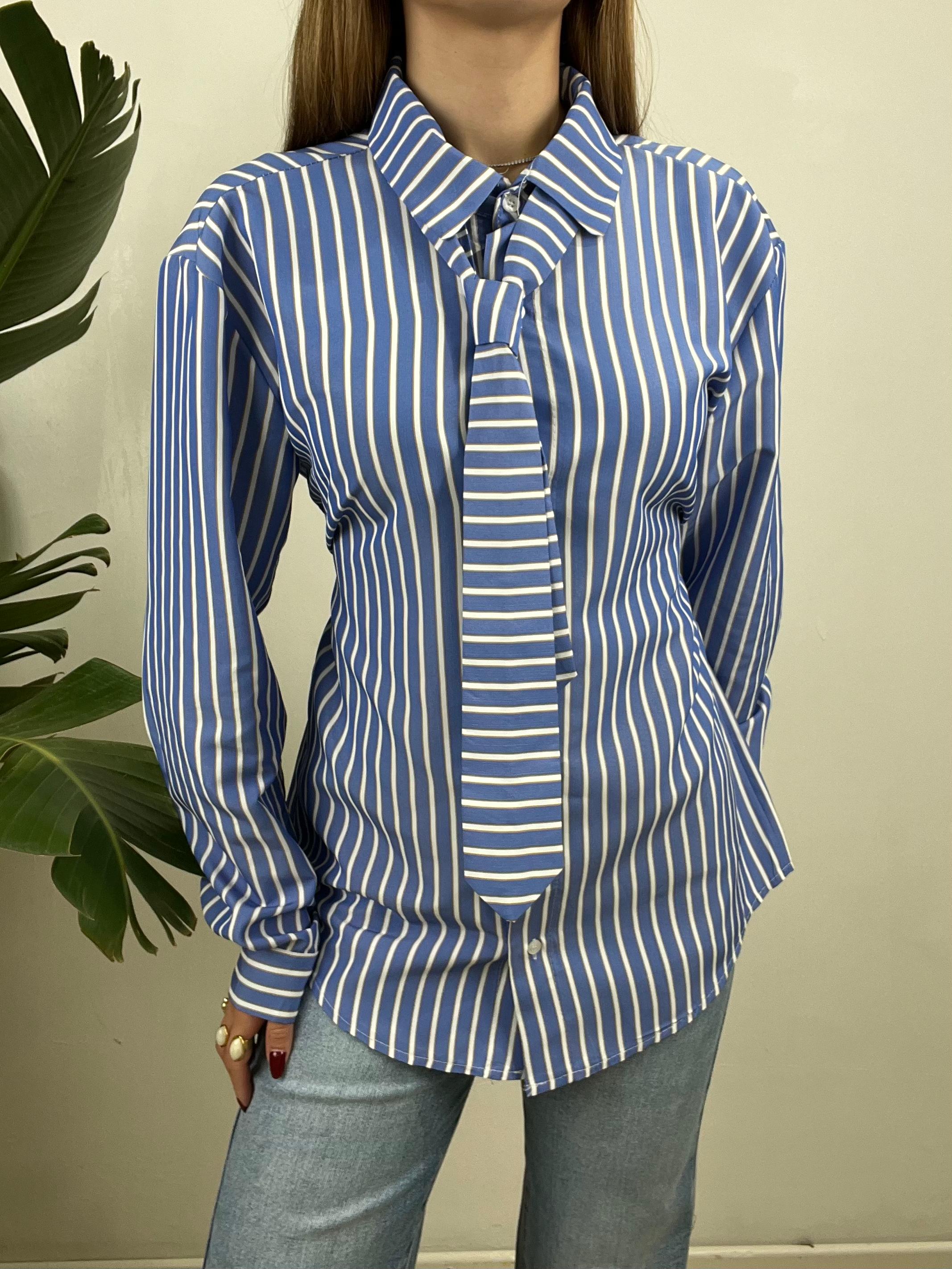 CAMICIA NICOLE BLU