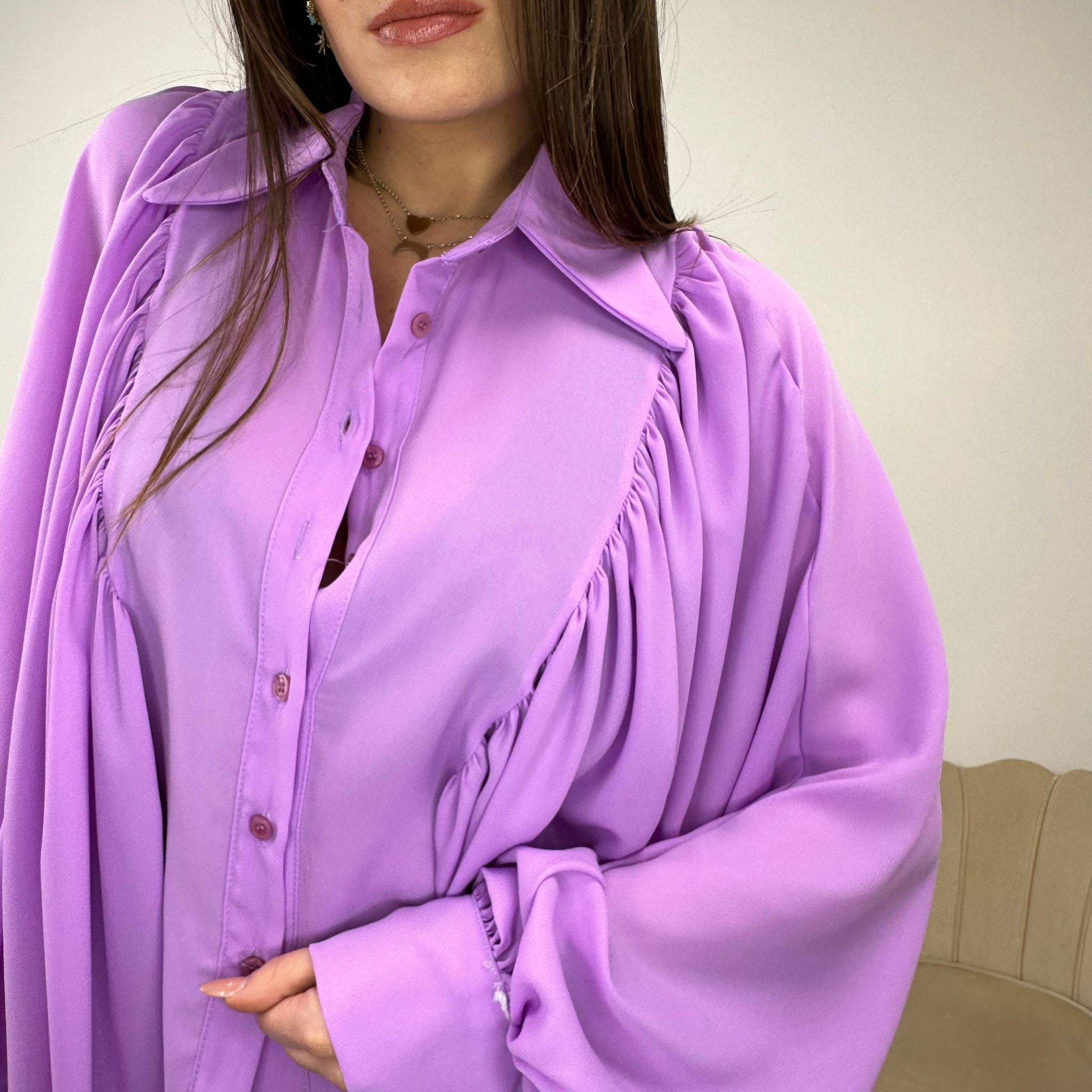 CAMICIA OVERSIZE GLICINE