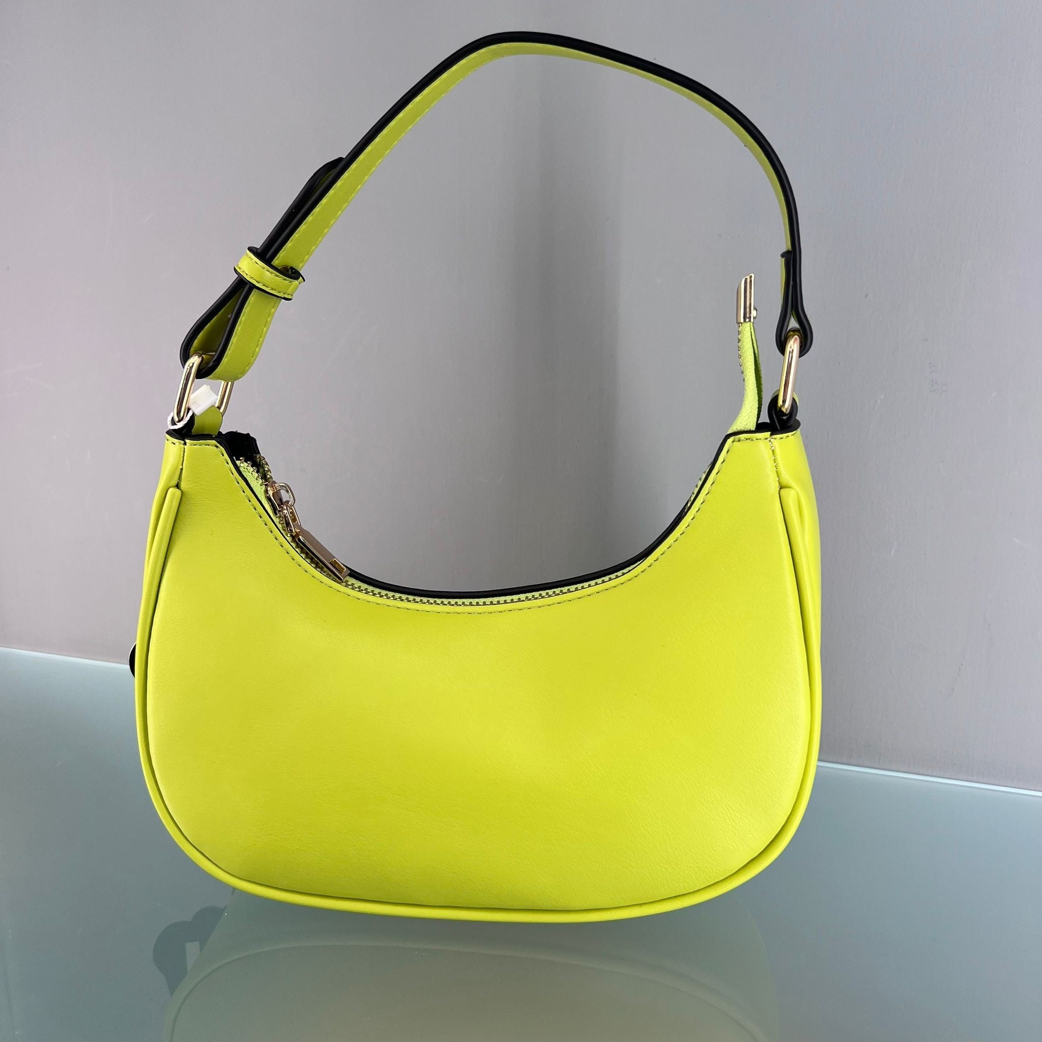 BORSA MEZZALUNA VERDE LIME