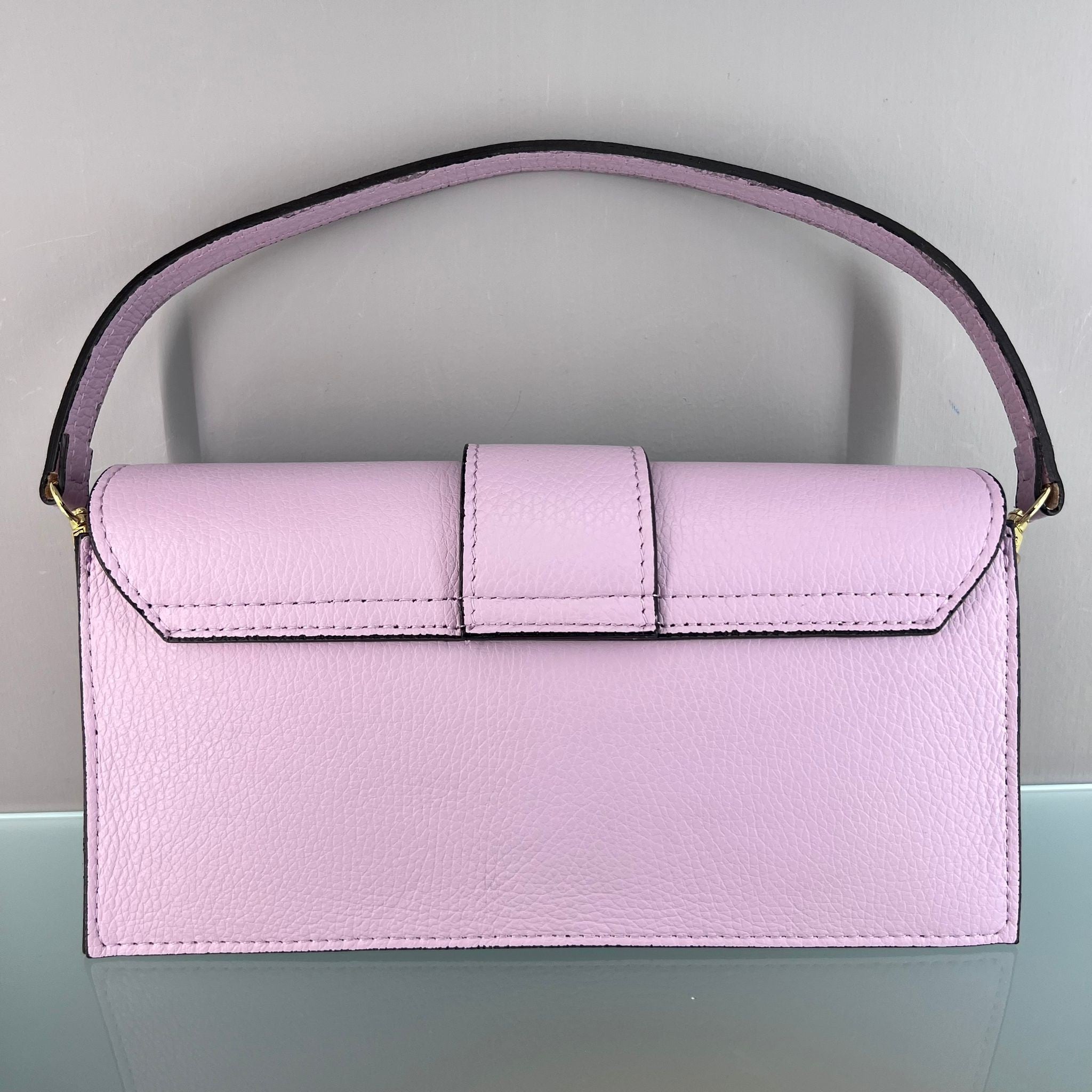 BORSA VERA PELLE LILLA