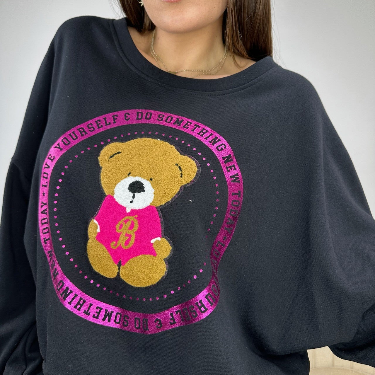 FELPA ORSACCHIOTTO NERA